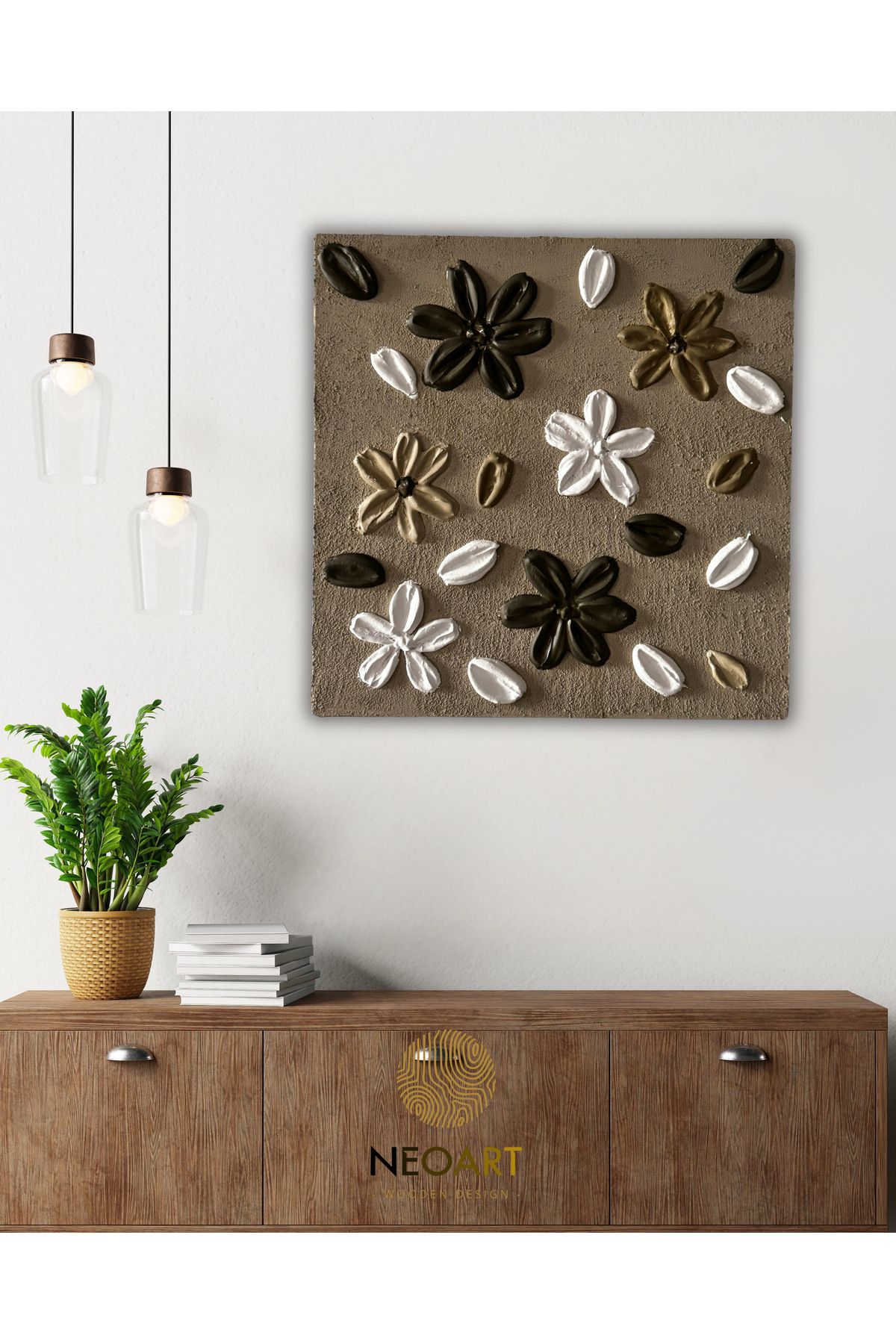 Neoart Wooden AHŞAP akrilik boya kabartmalı tablo