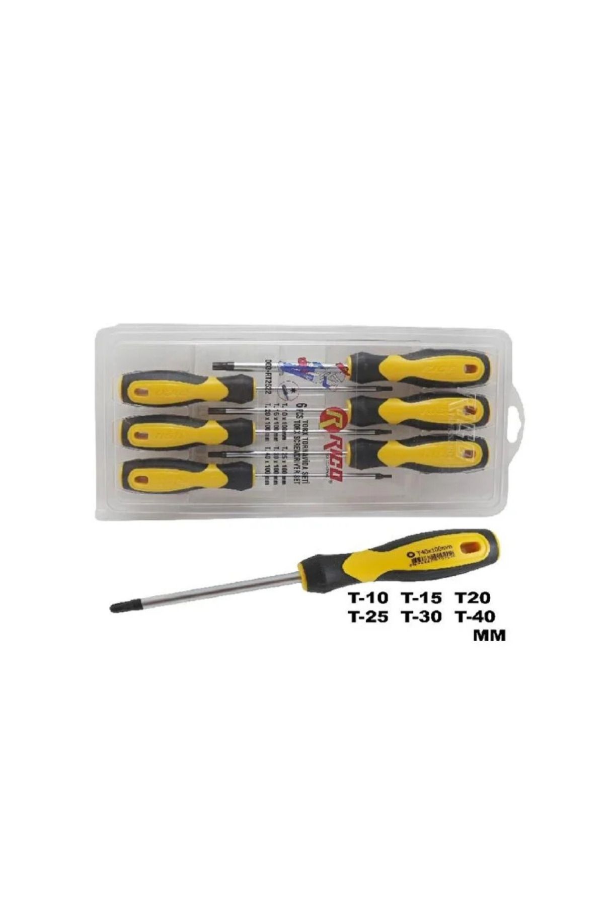 Rico 6 Adet Torx Tornavida Klasik Set