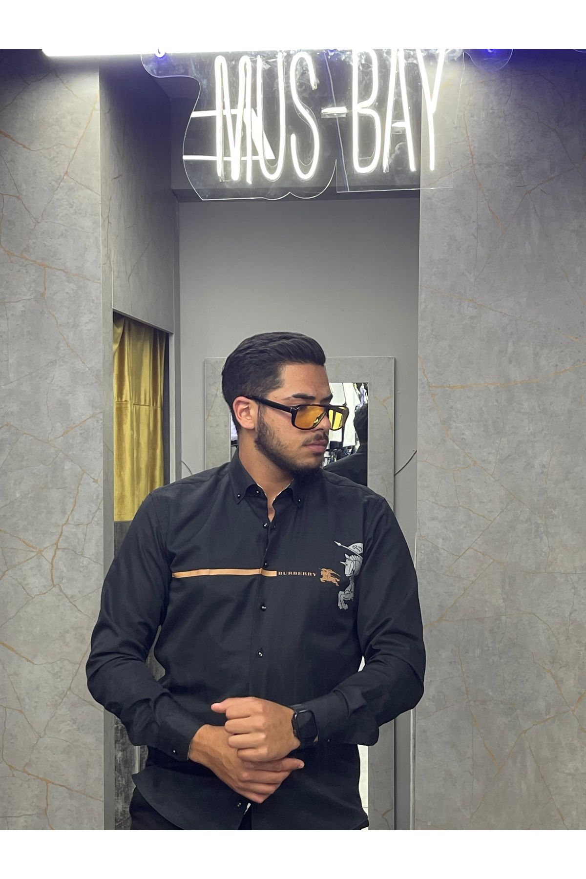 MUSBAY A+++ Kalite Vip Slim Fit Erkek Gömlek