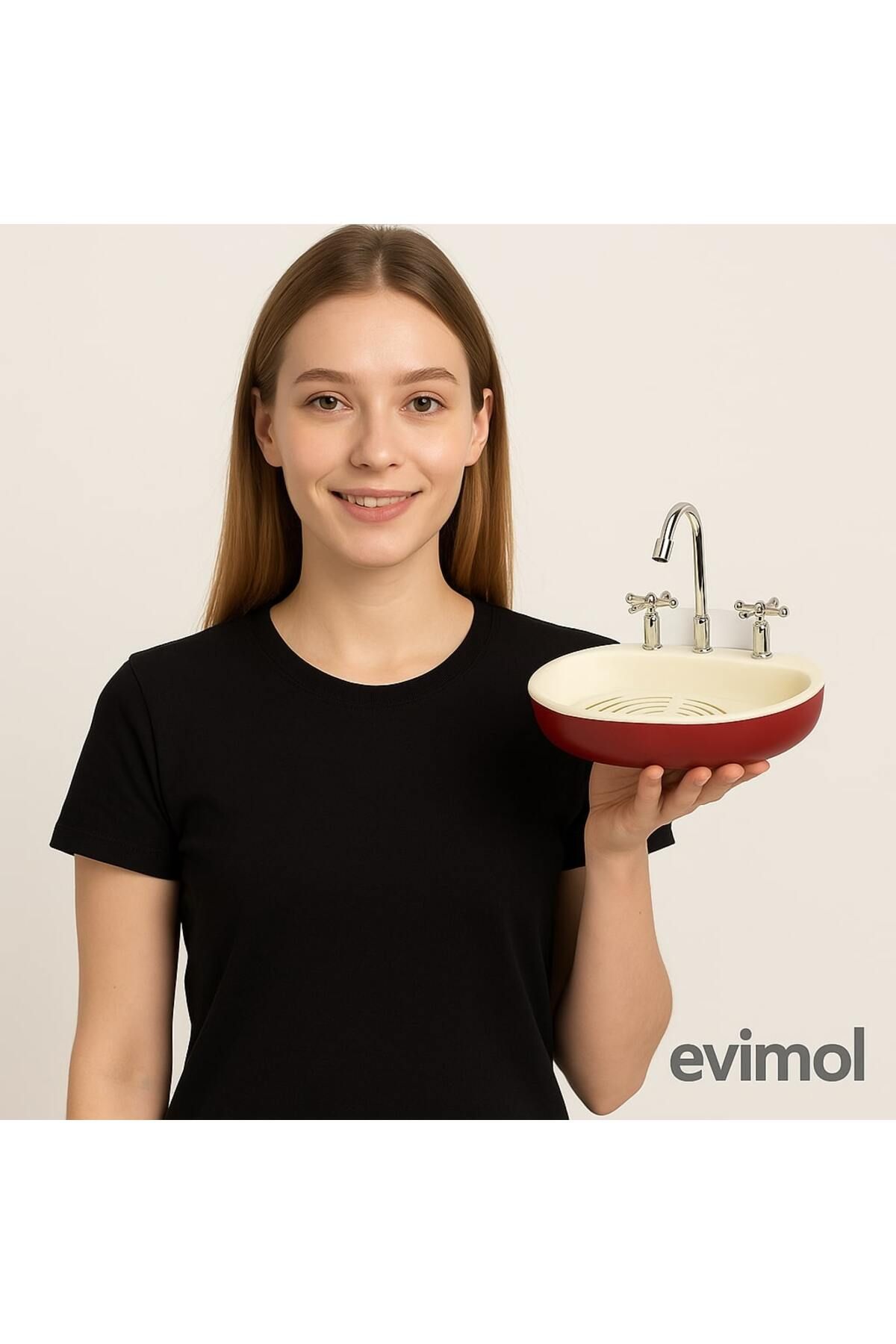 EVİMOL Lavabo Figürlü Katı Sabunluk – Dekoratif Sabunluk