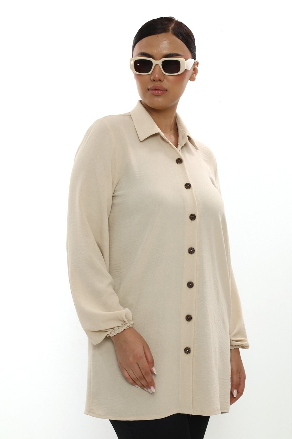Butik Aerobin keten tunik