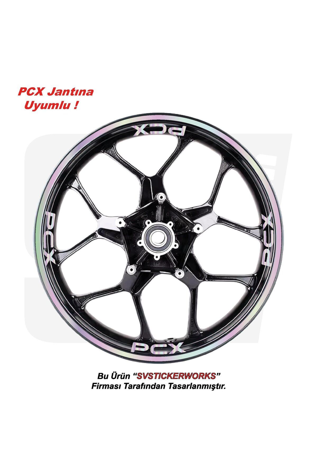ARONA Honda PCX Motosiklet Jant Şeridi 32'Li Set Sticker Etiket Modeli