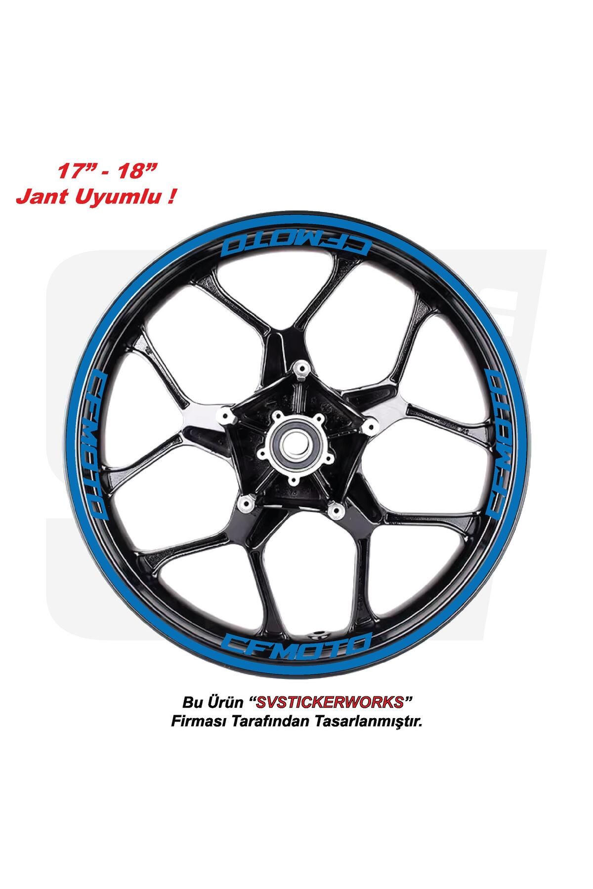 ARONA CFMOTO Motosiklet Jant Şeridi 32'Li Set Sticker Etiket Modeli