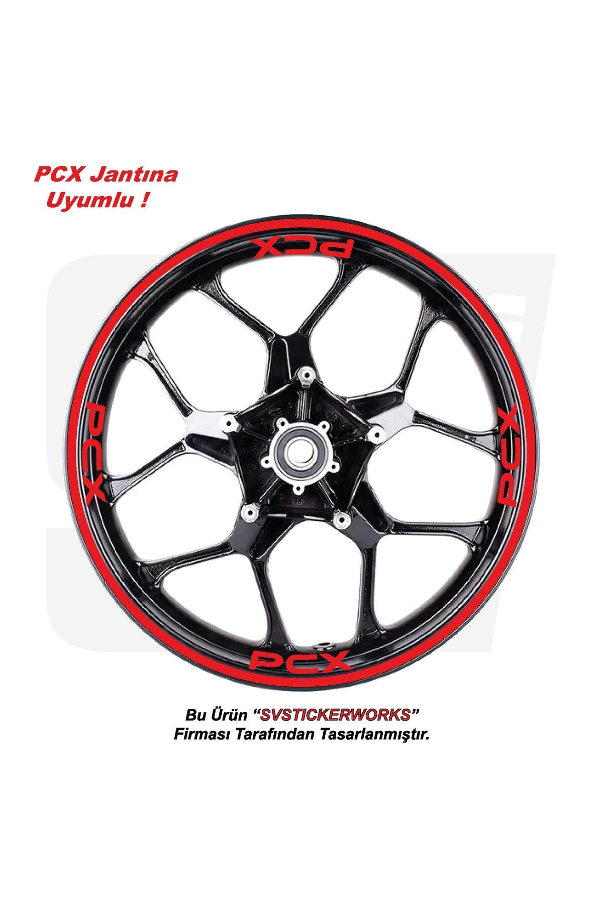 ARONA Honda PCX Motosiklet Jant Şeridi 32'Li Set Sticker Etiket Modeli