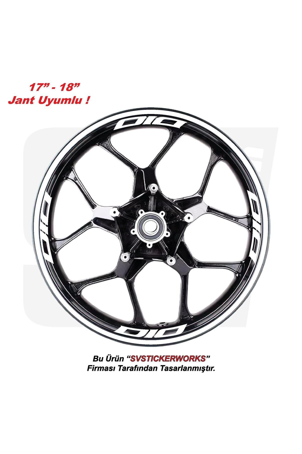 ARONA Honda Dio Motosiklet Jant Şeridi 32'Li Set Sticker Etiket Modeli