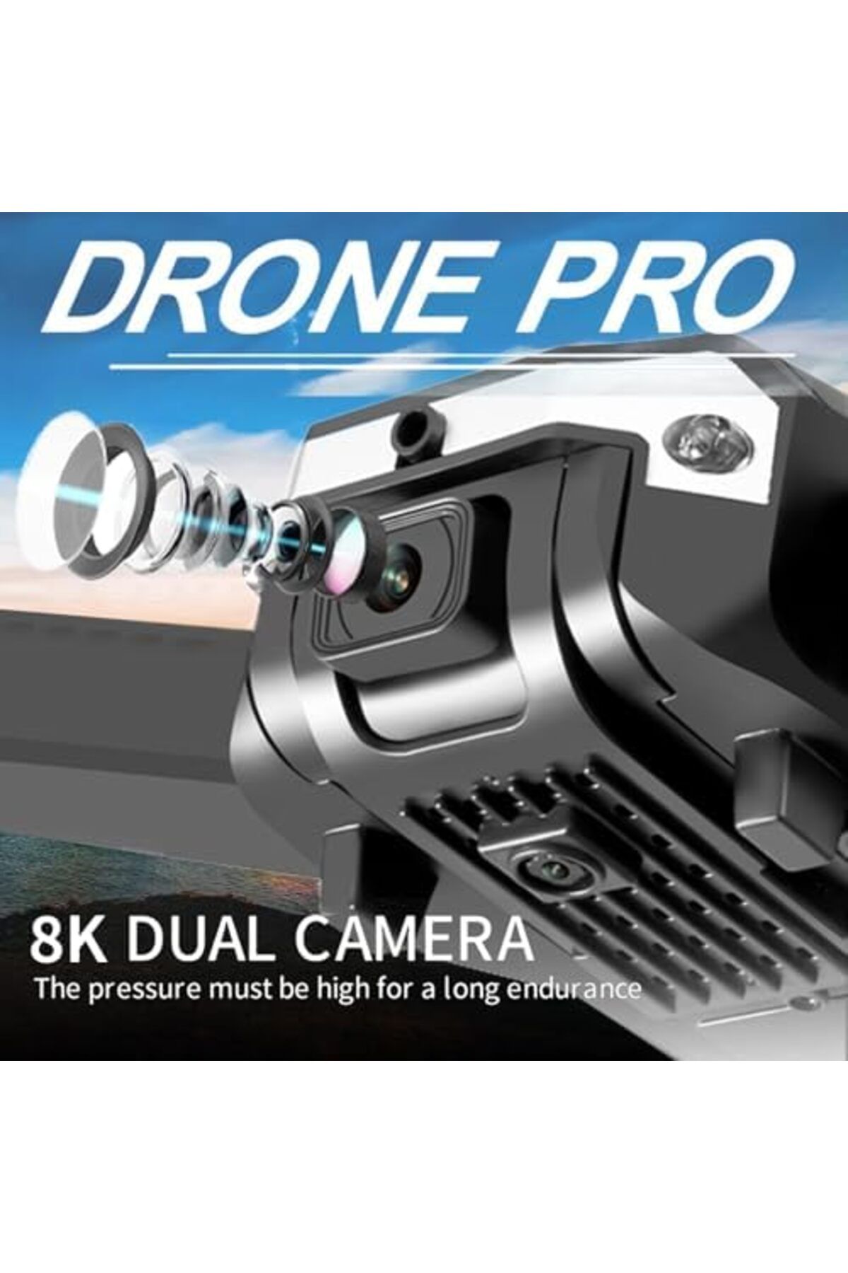 Generic-Drone with Camera, 1080p HD FPV Foldable Remote Control Drone, 360° Flips, Altitude Hold, One-Key T 6