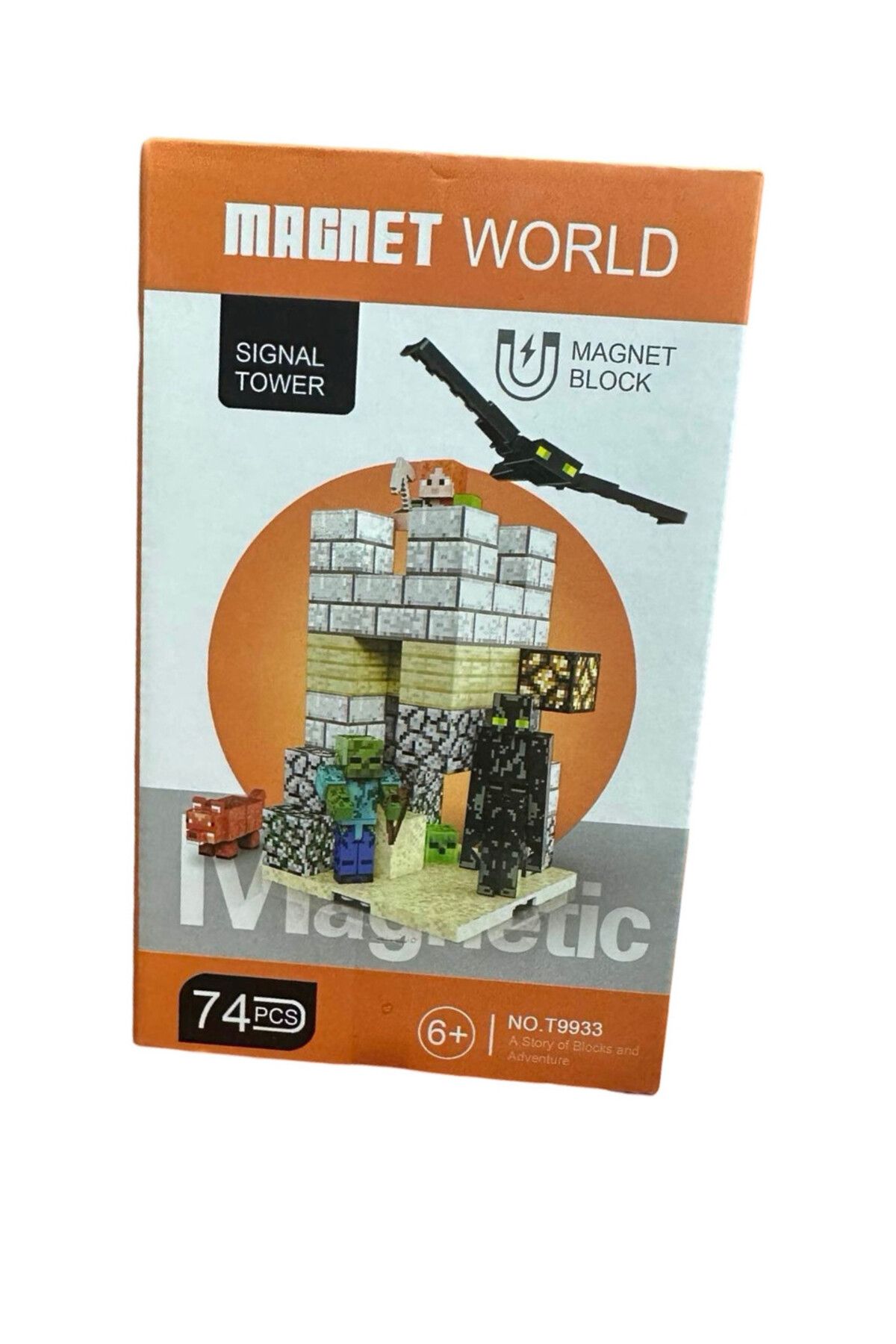 JPT-Magnetic Building Blocks Set - Pixelated Tower Defense Inspired by the Minecraft Universe 1