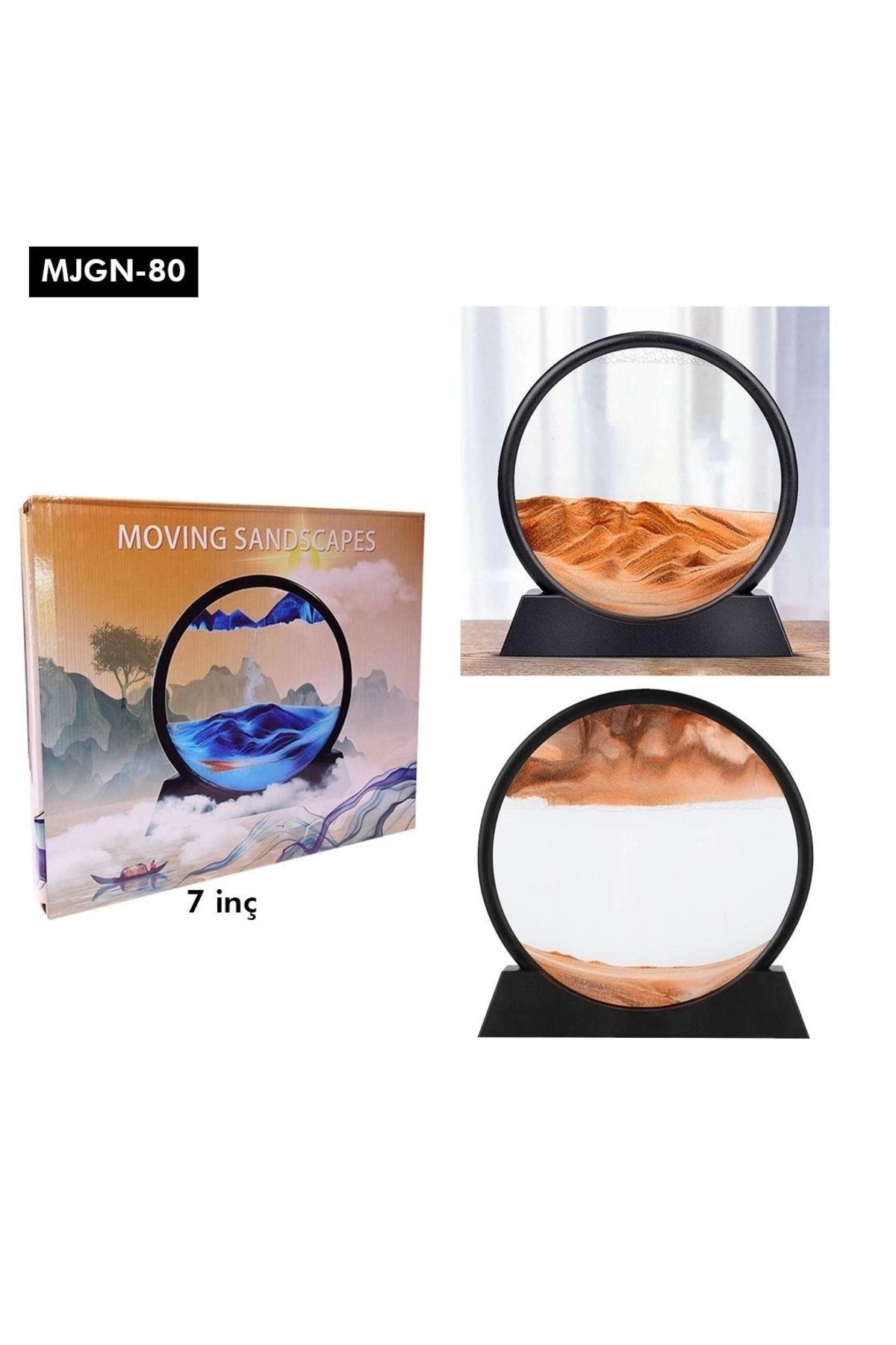 No8 Home 7 İnç Sulu Kum Saati