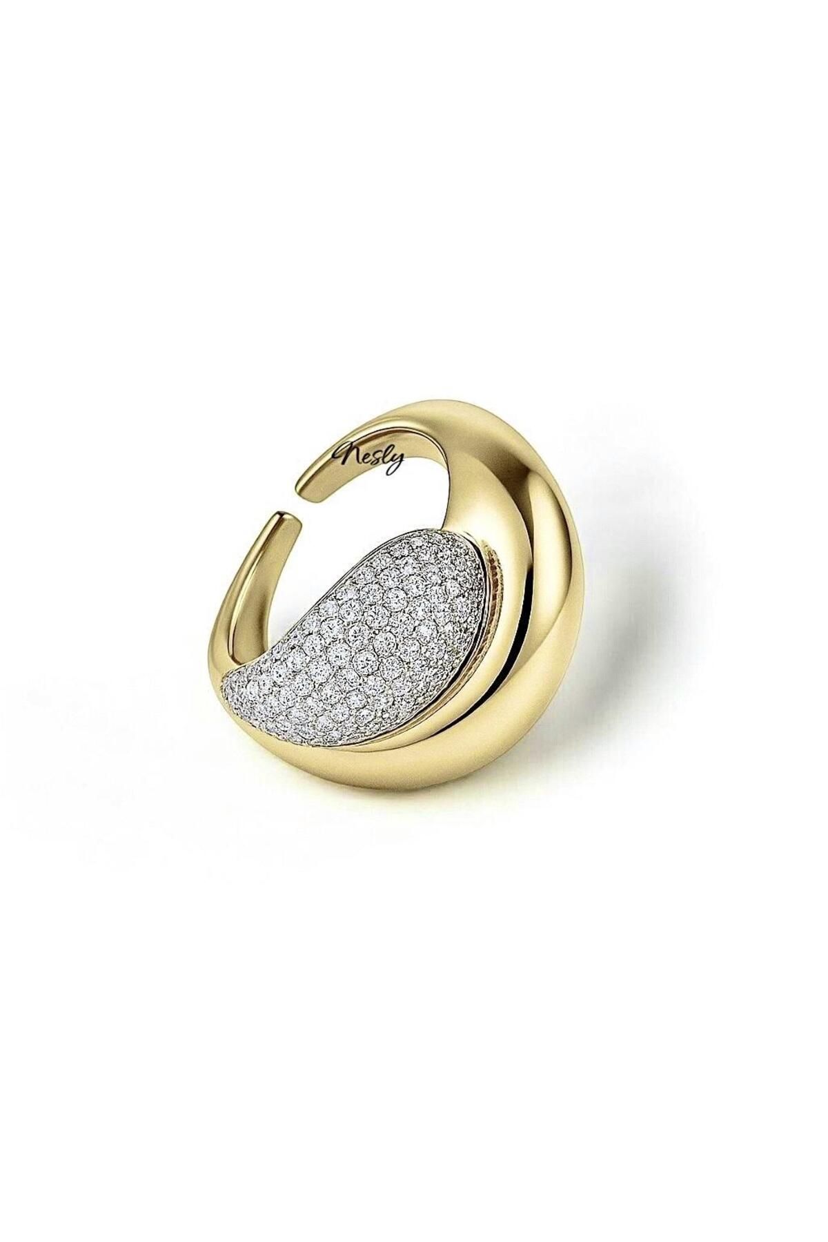 neslyaccessories Nesly Bicolor Wave Yüzük