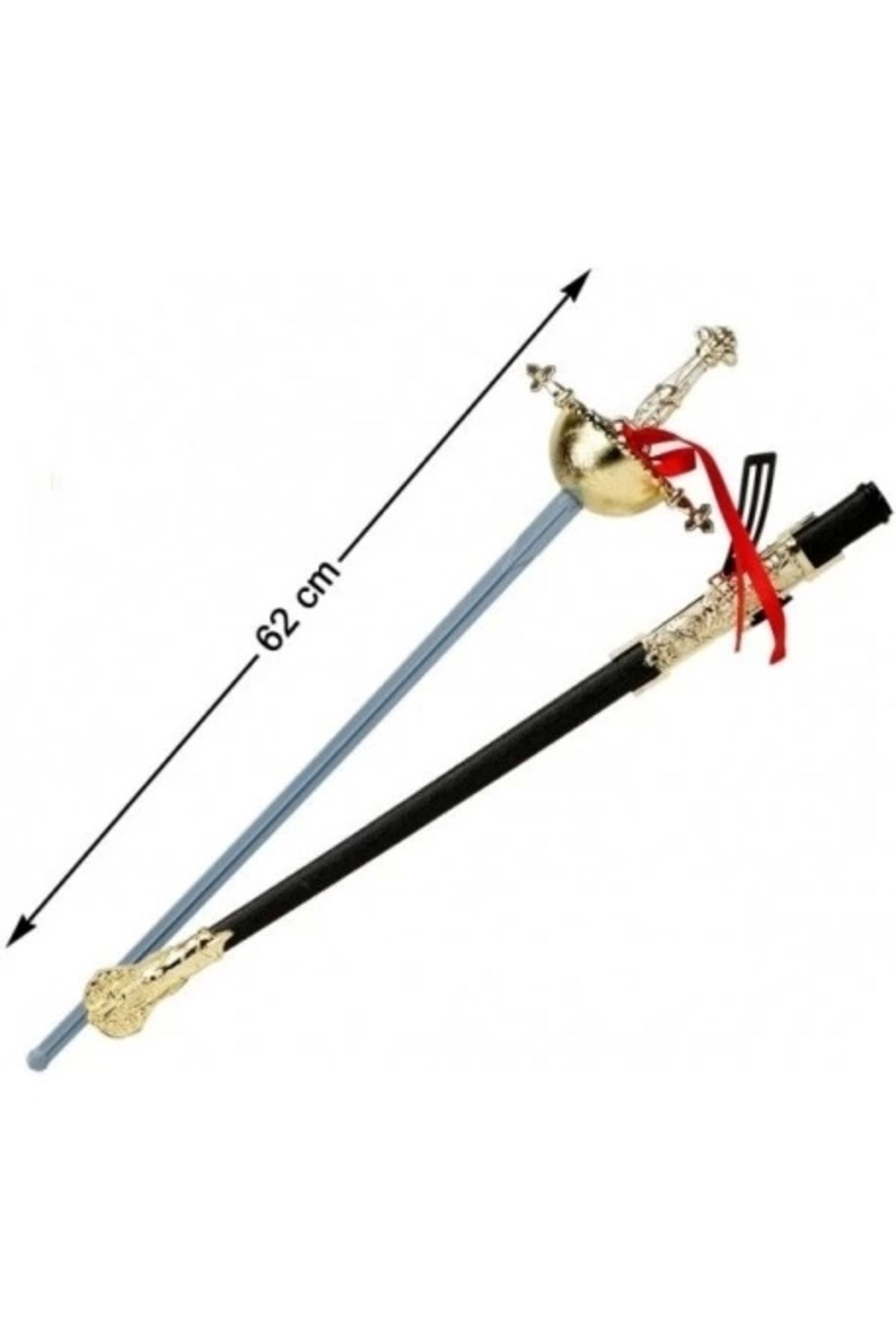 No8 Home Kostüm Partisi Plastik Zararsız Zorro Kılıcı Şövalye Kılıcı 62 Cm