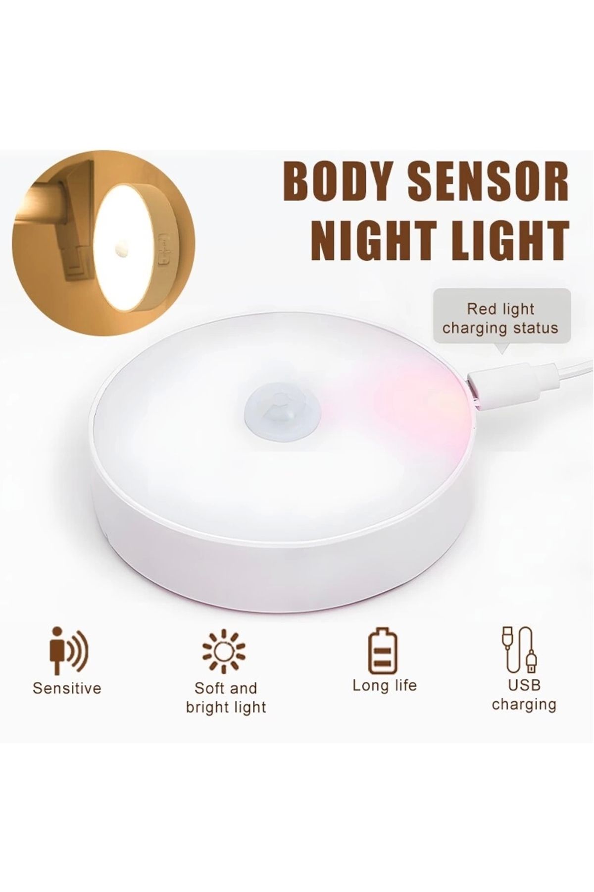 No8 Home Hareket Sensörlü Led Lamba