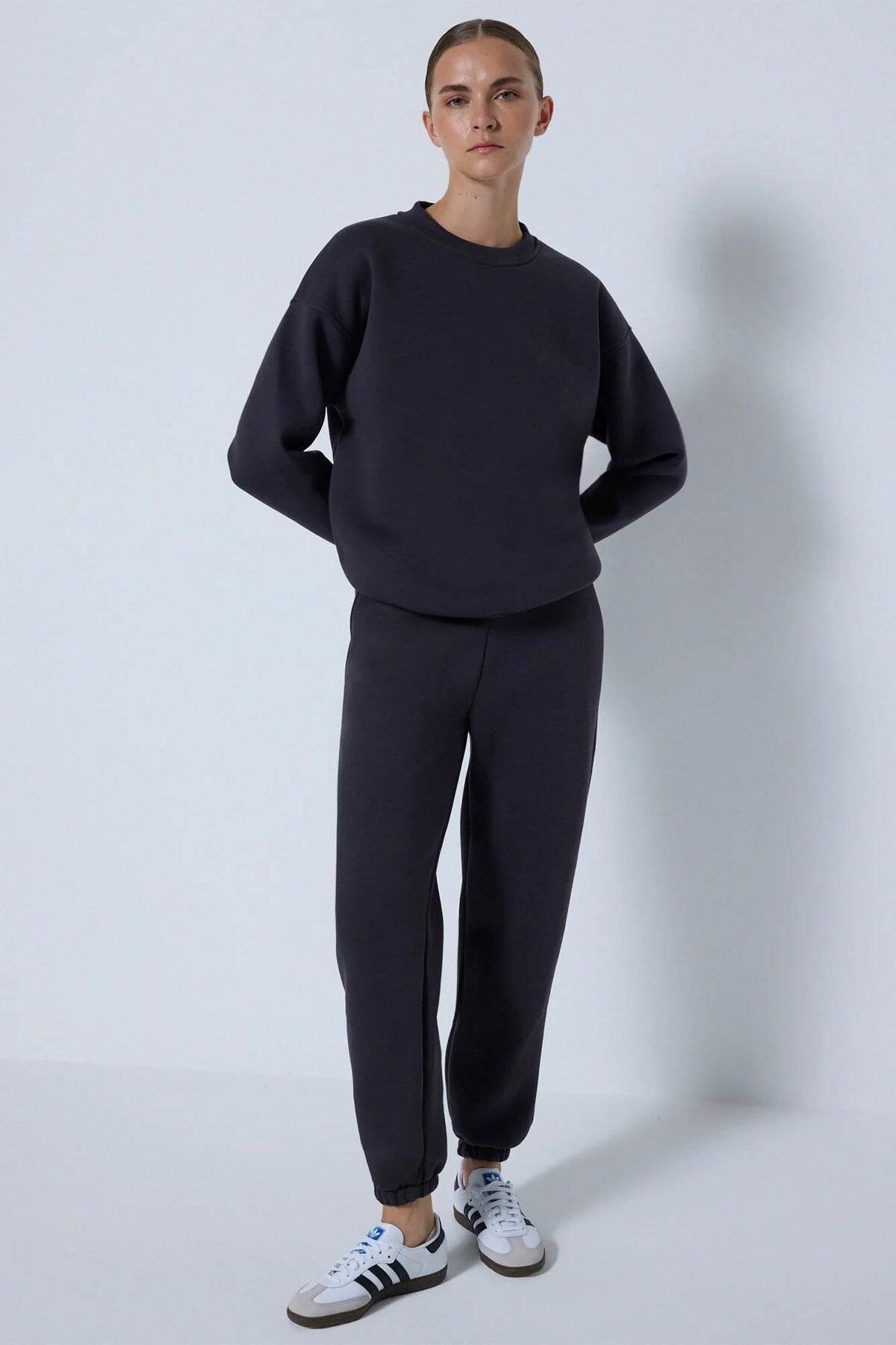 Touche Sweatshirt Eşofman Takım Antrasit