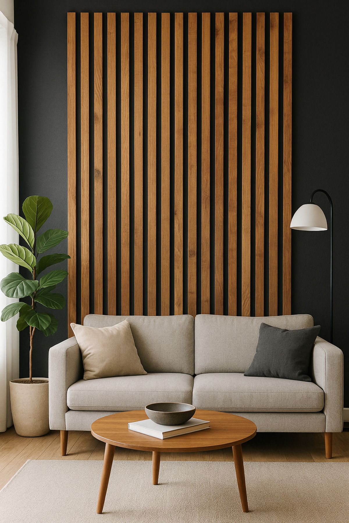ATS YAPI Atlantik Çam Kendinden Yapışkanlı Duvar Çıta 12 Adet 240 Cm Uzunluk 18 mm Kalınlık Dekoratif Panel