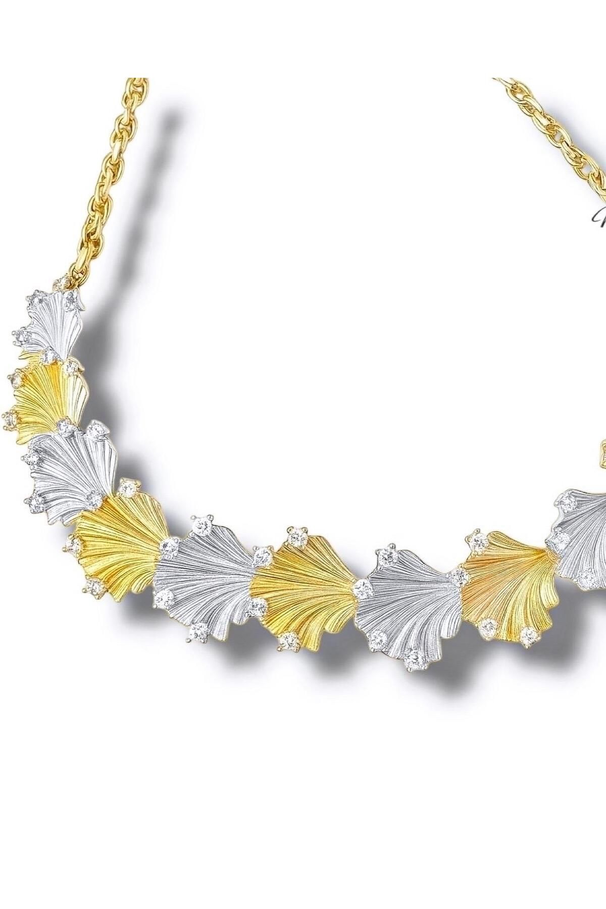 neslyaccessories Vera Leaf Choker Kolye