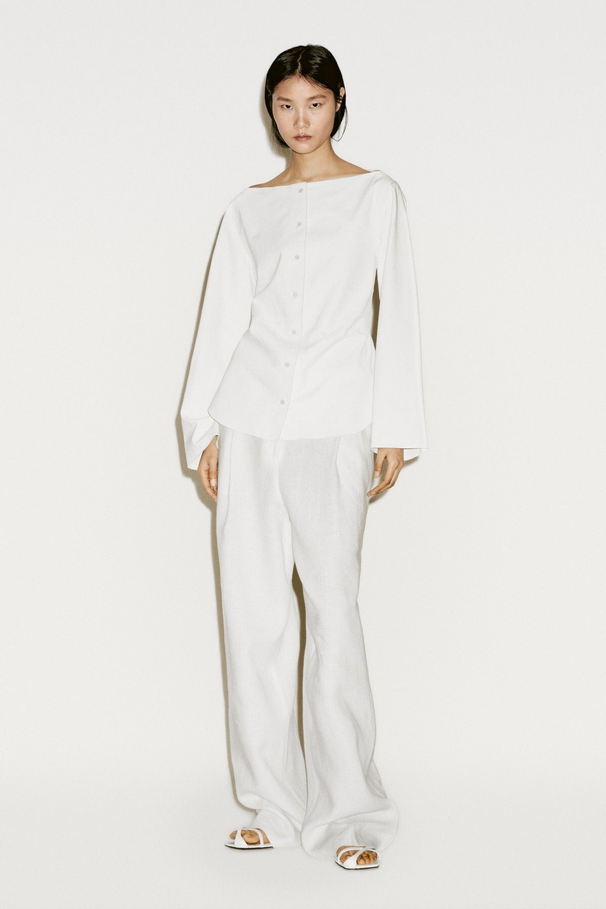 Massimo Dutti Streç süet deri gömlek - Limited Edition