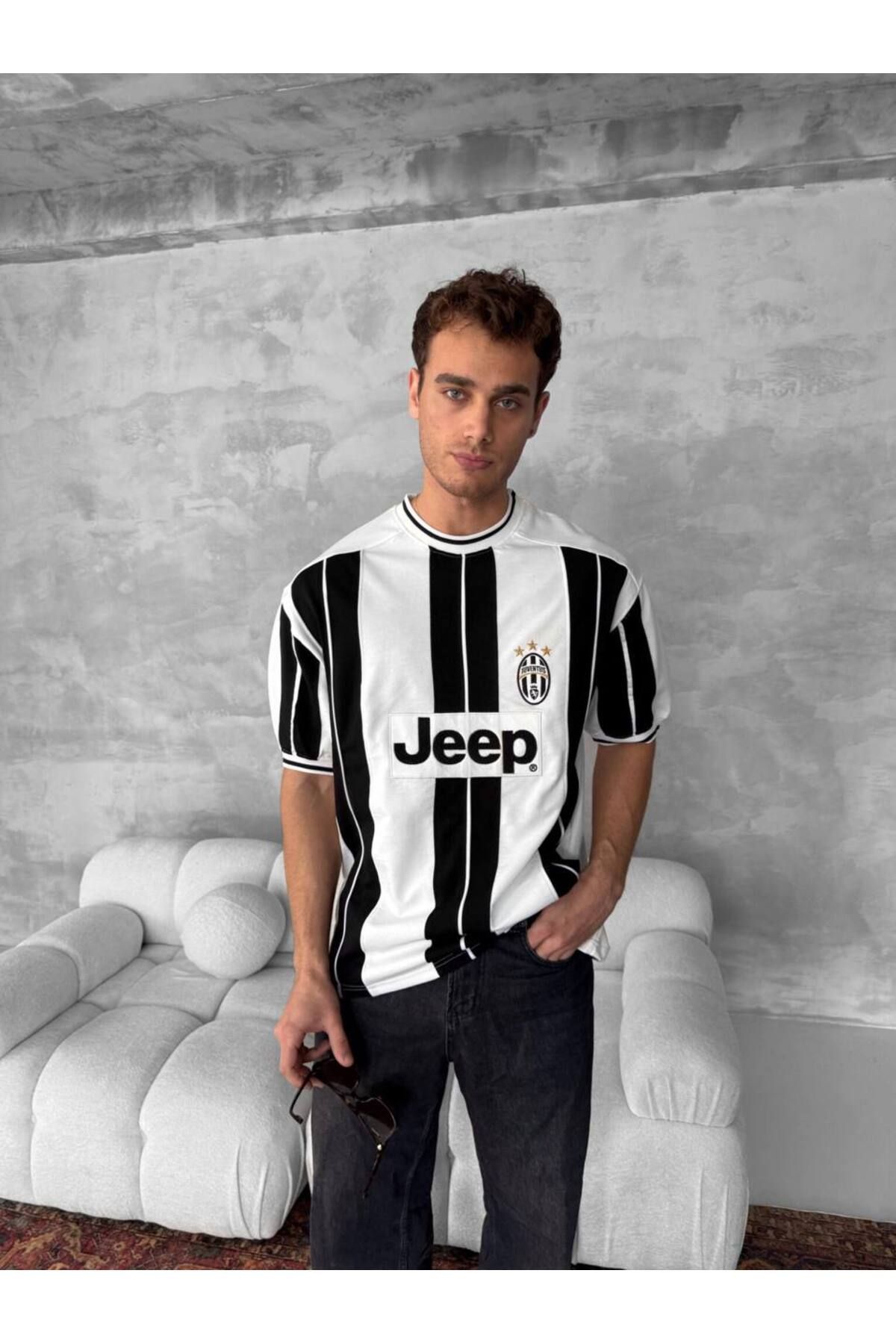 SENTİNEL WEAR JUVENT. NAKIŞLI OVERSIZE KAHVERENGİ PREMIUM T-SHIRT