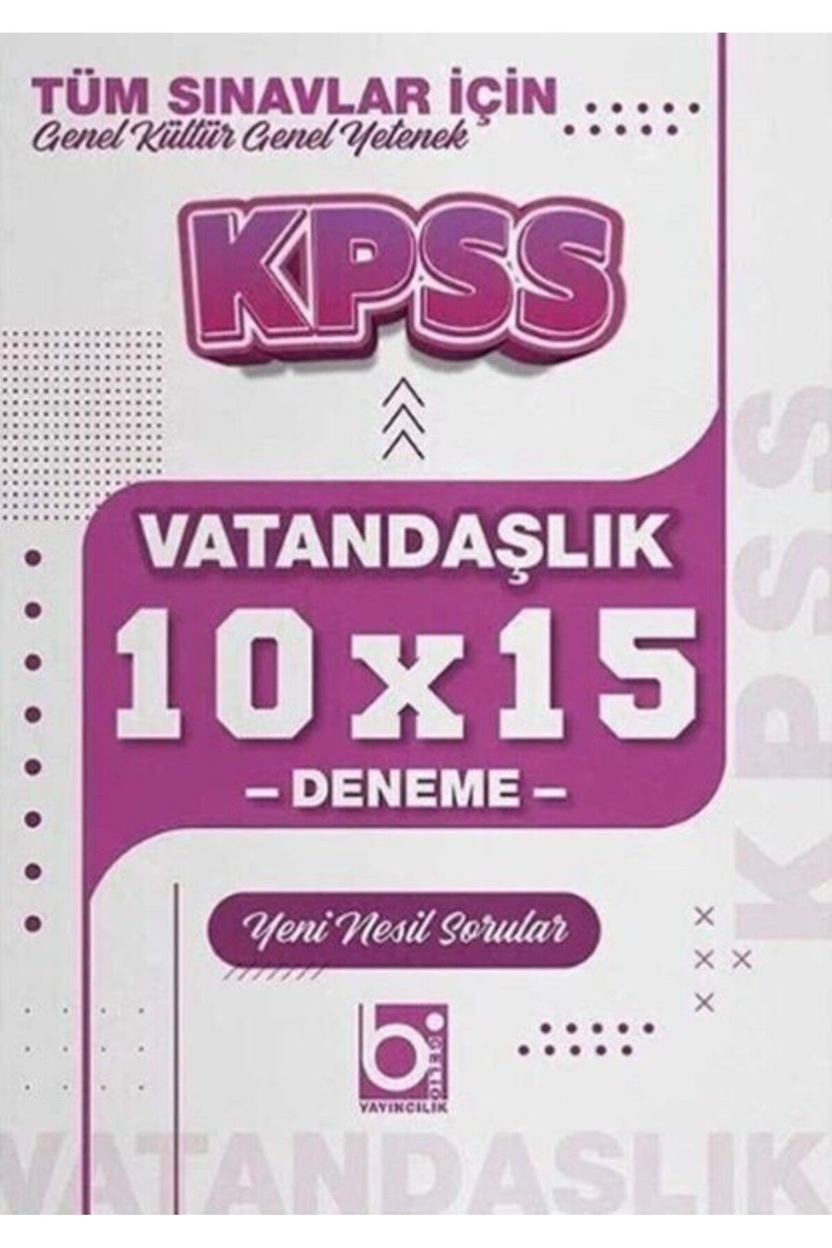 Ankara Kitap Merkezi KPSS Vatandaşlık 10x15 Deneme Bigelio Yayıncılık