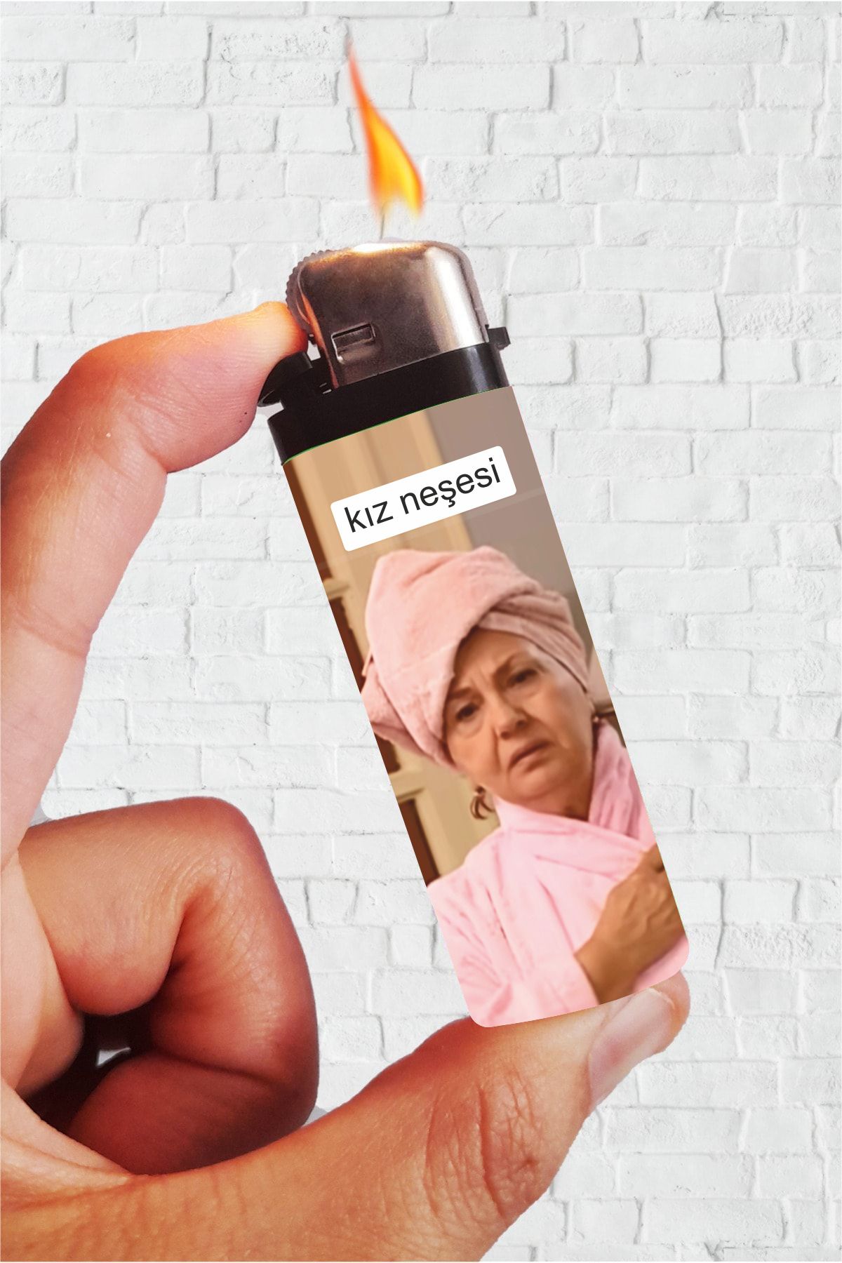 SARANG Çakmak - Kız Neşesi Hayrite Yaprak Dökümü Kaplamalı Klasik Çakmak