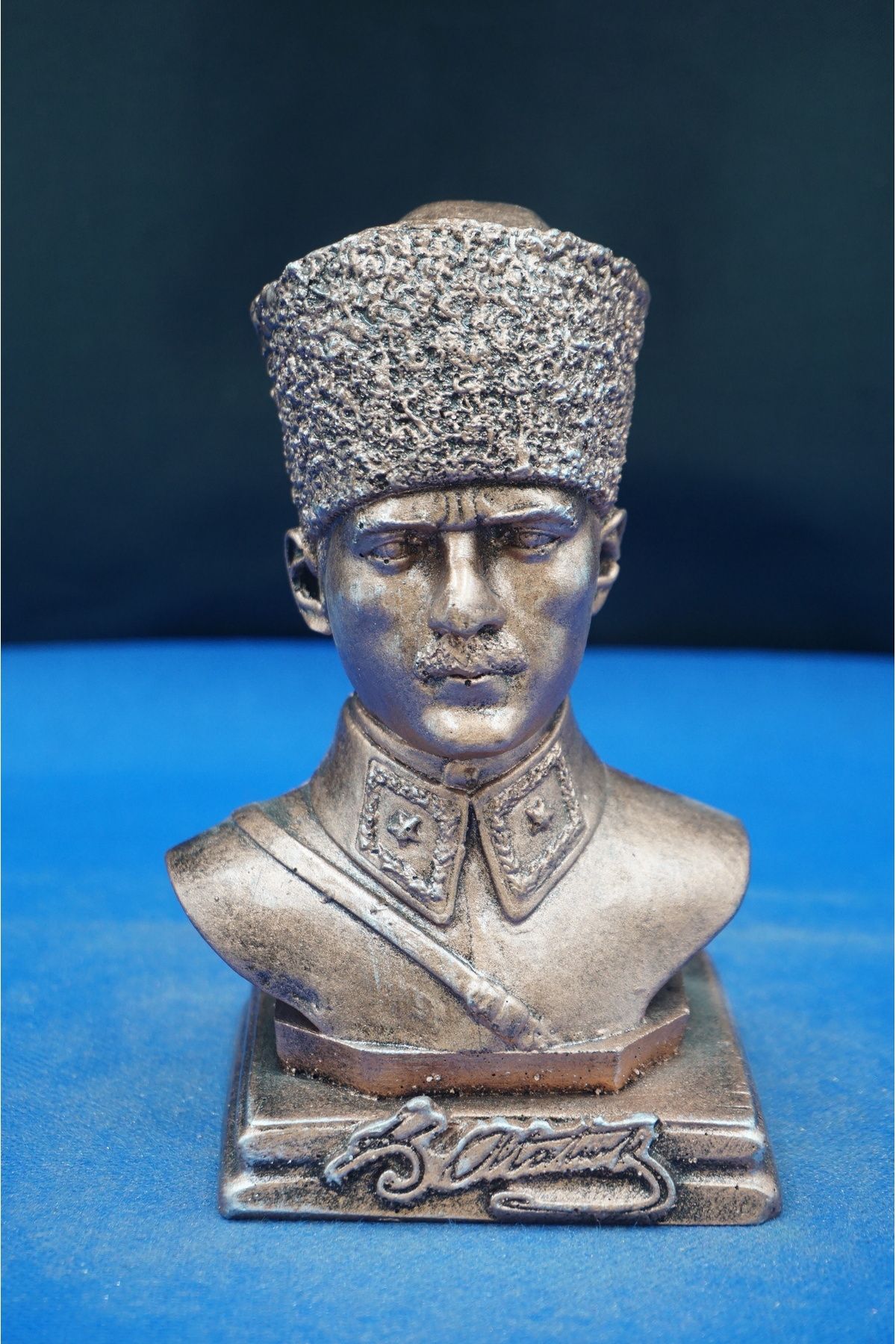Elioure Özel Tasarım Atatürk Büstü Heykel Biblo 16 cm Ev ve Ofis Dekorasyonu