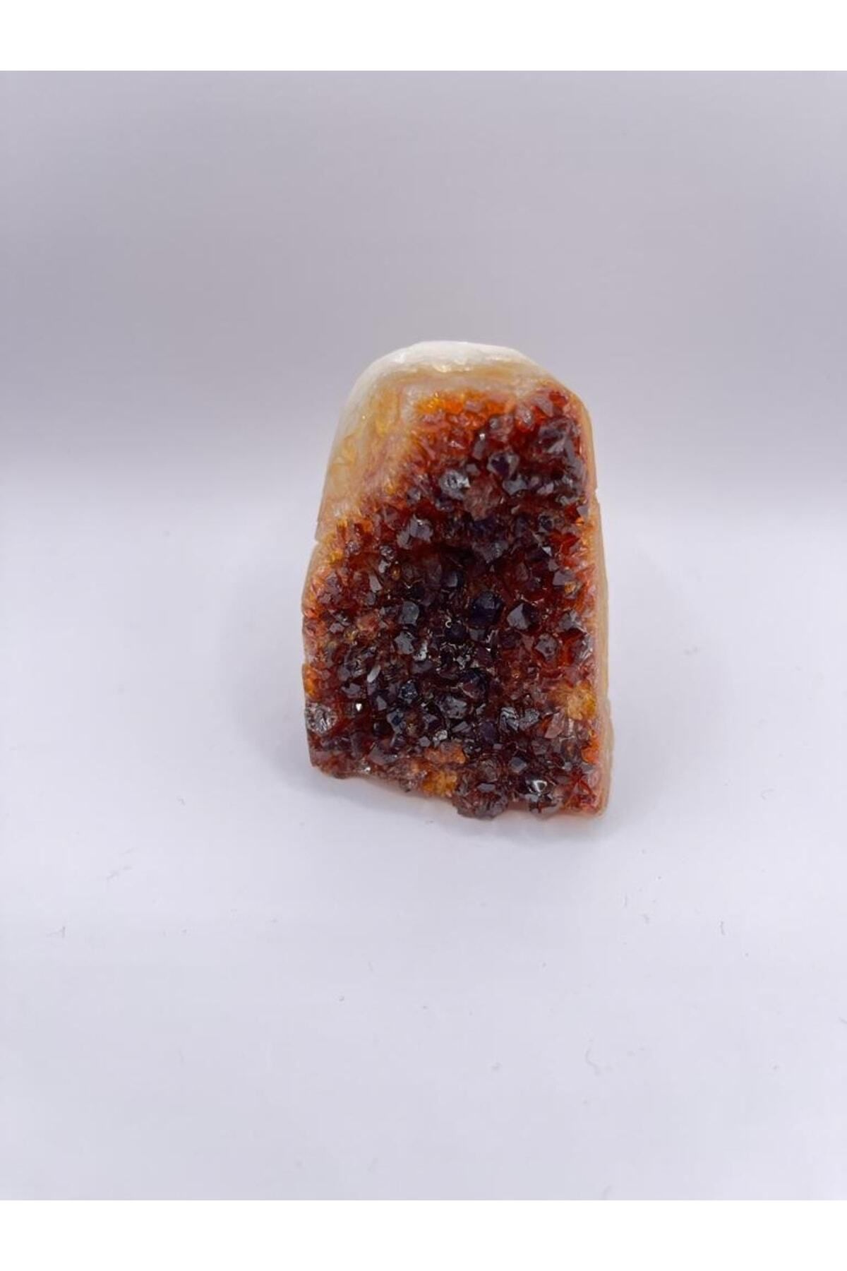 Elioure Doğal Sitrin Ham Kaya Parçası, Dekoratif ve Enerji Dolu, 154 gr, 5x4 cm