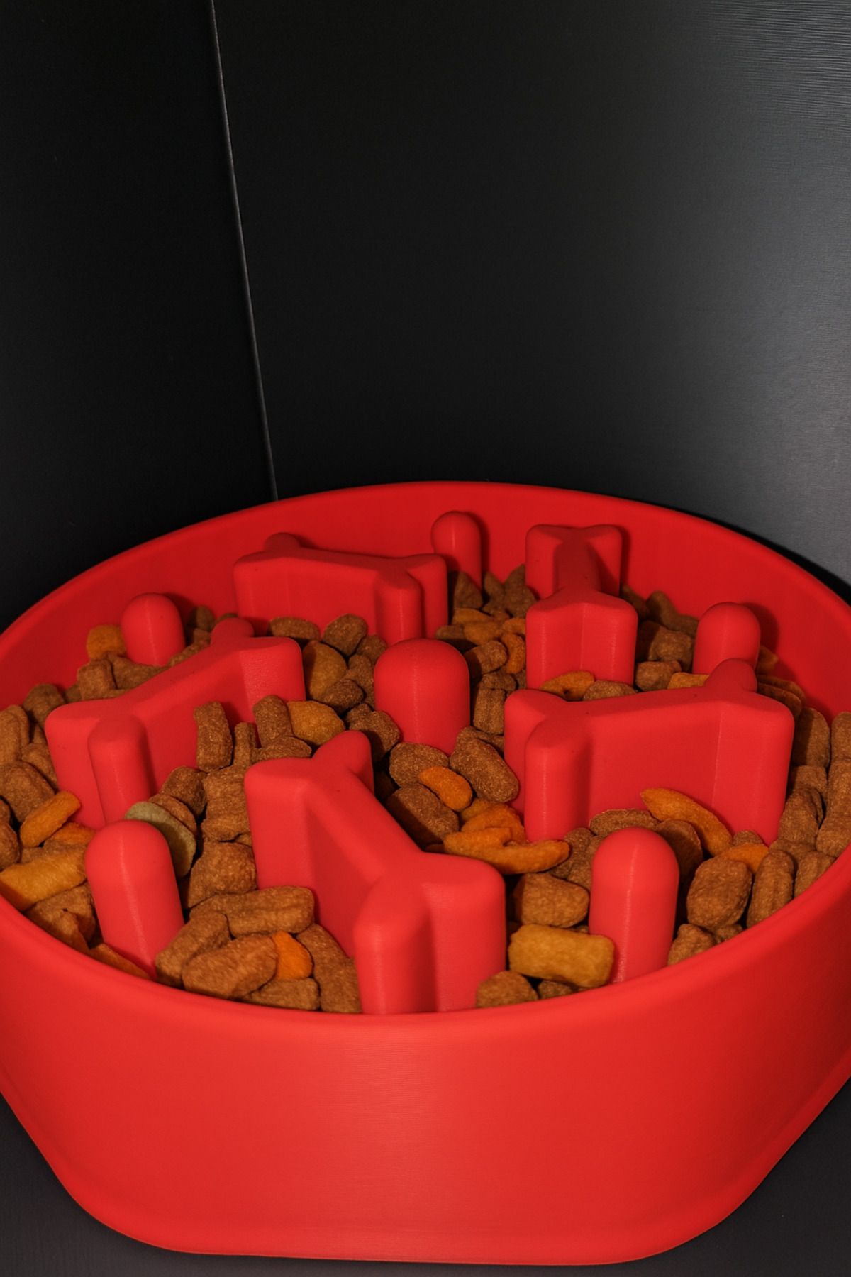 Store Yavaş Mama Kabı | Kaymaz Tabanlı, Köpek ve Kedi İçin Eğlenceli Beslenme Tasarımı - 15x15x3 cm