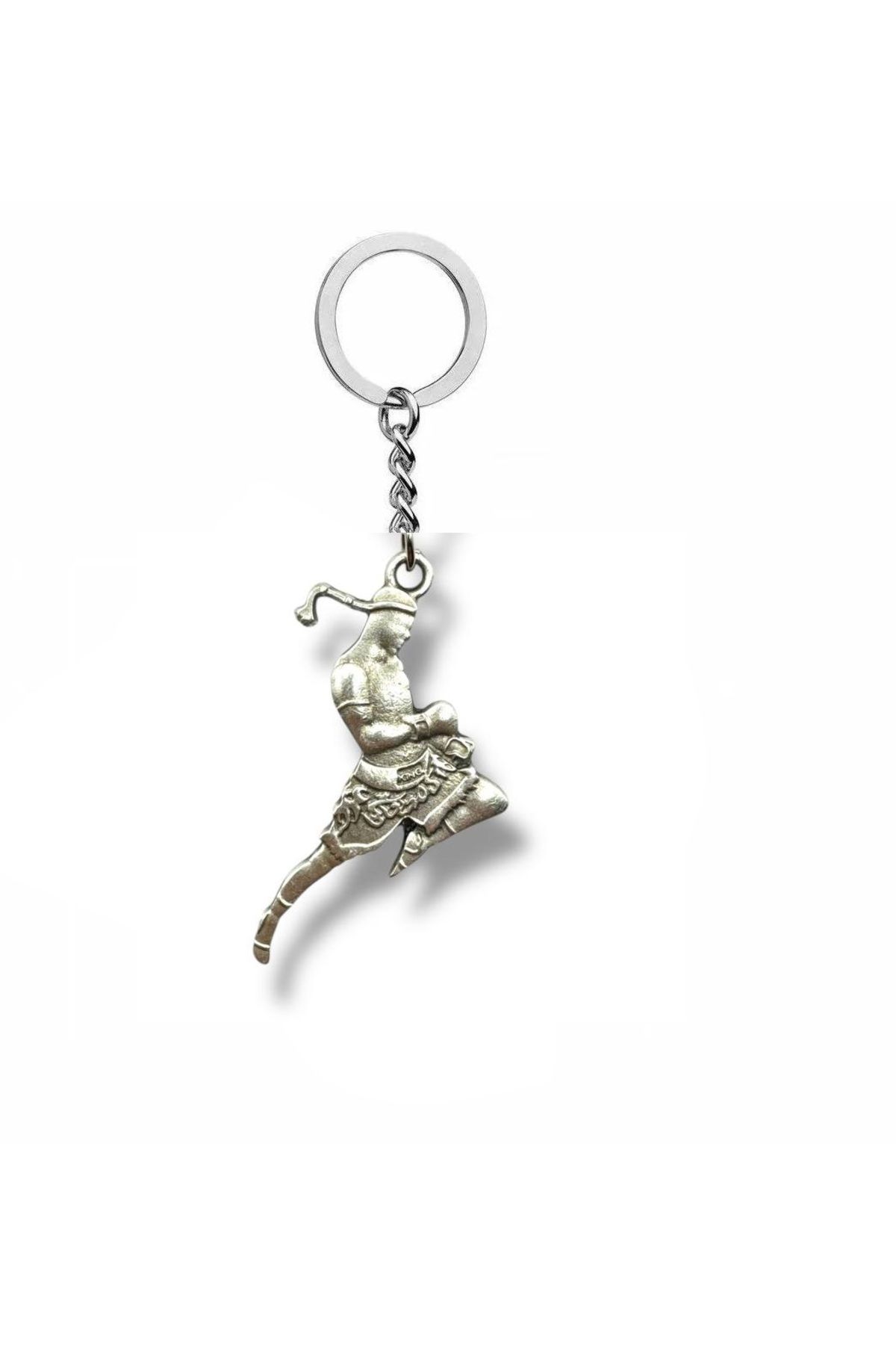 Herşey Nota Darbe Noktası – Kick Boks Figürlü Unisex Metal Anahtarlık