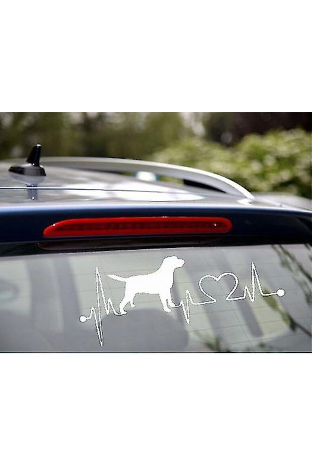 MS Major Selection Köpek Kalp Atışı Ritim Araba, Motorsiklet, Kask, Laptop,cam Sticker 20x9 Cm