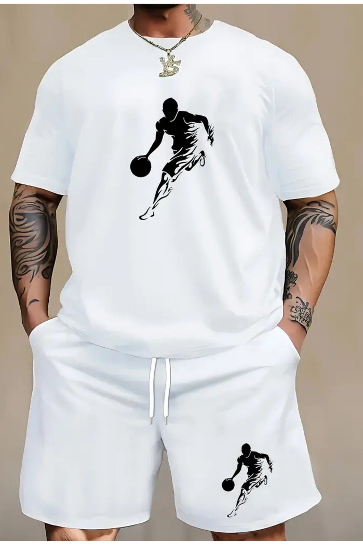 MODA ERKEK > SPORTİF > RAHAT GIYİM > BASKILI >ALT & ÜST TAKIM