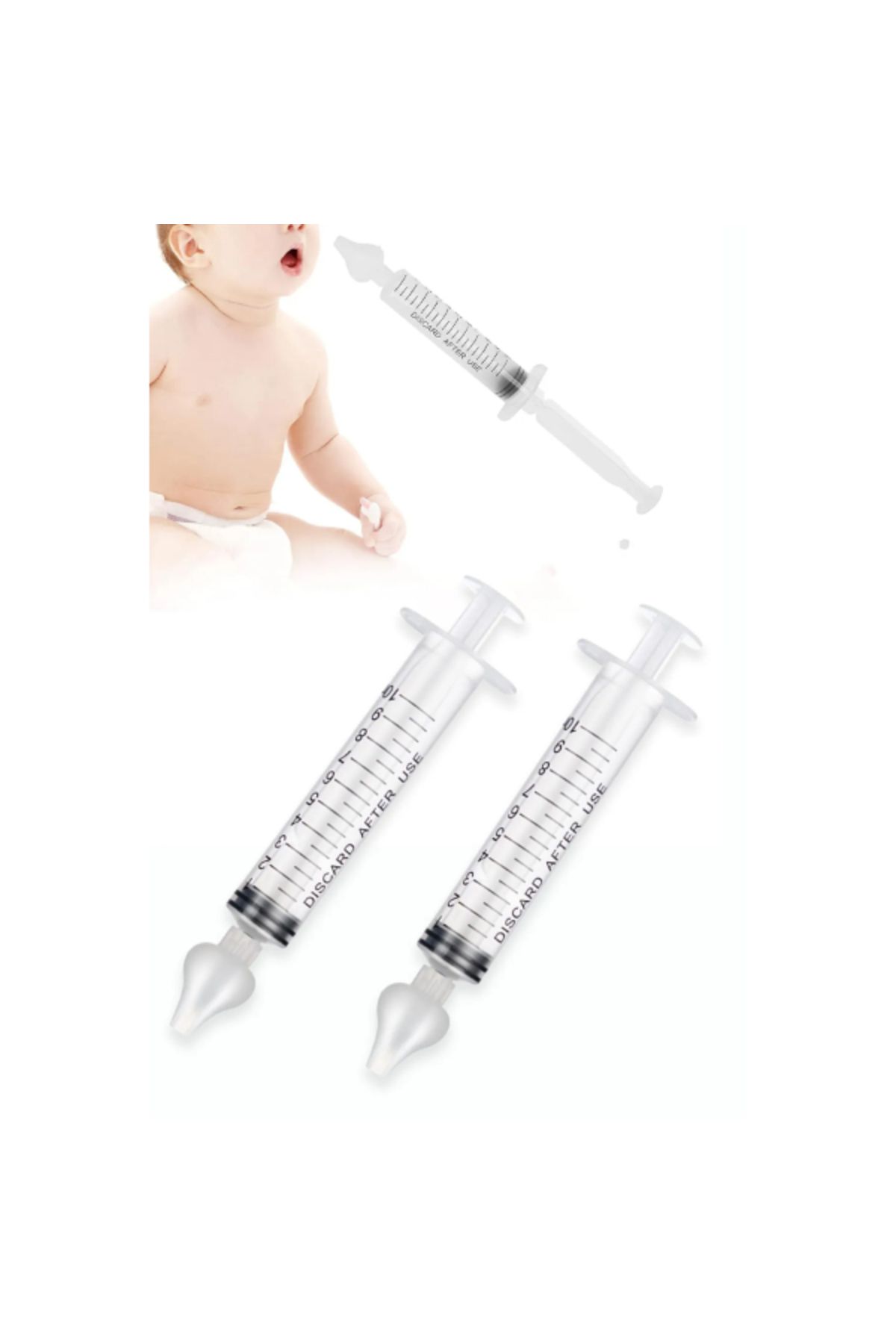 NEZADE STORE 2'li Bebek Burun Temizleme Şırıngası