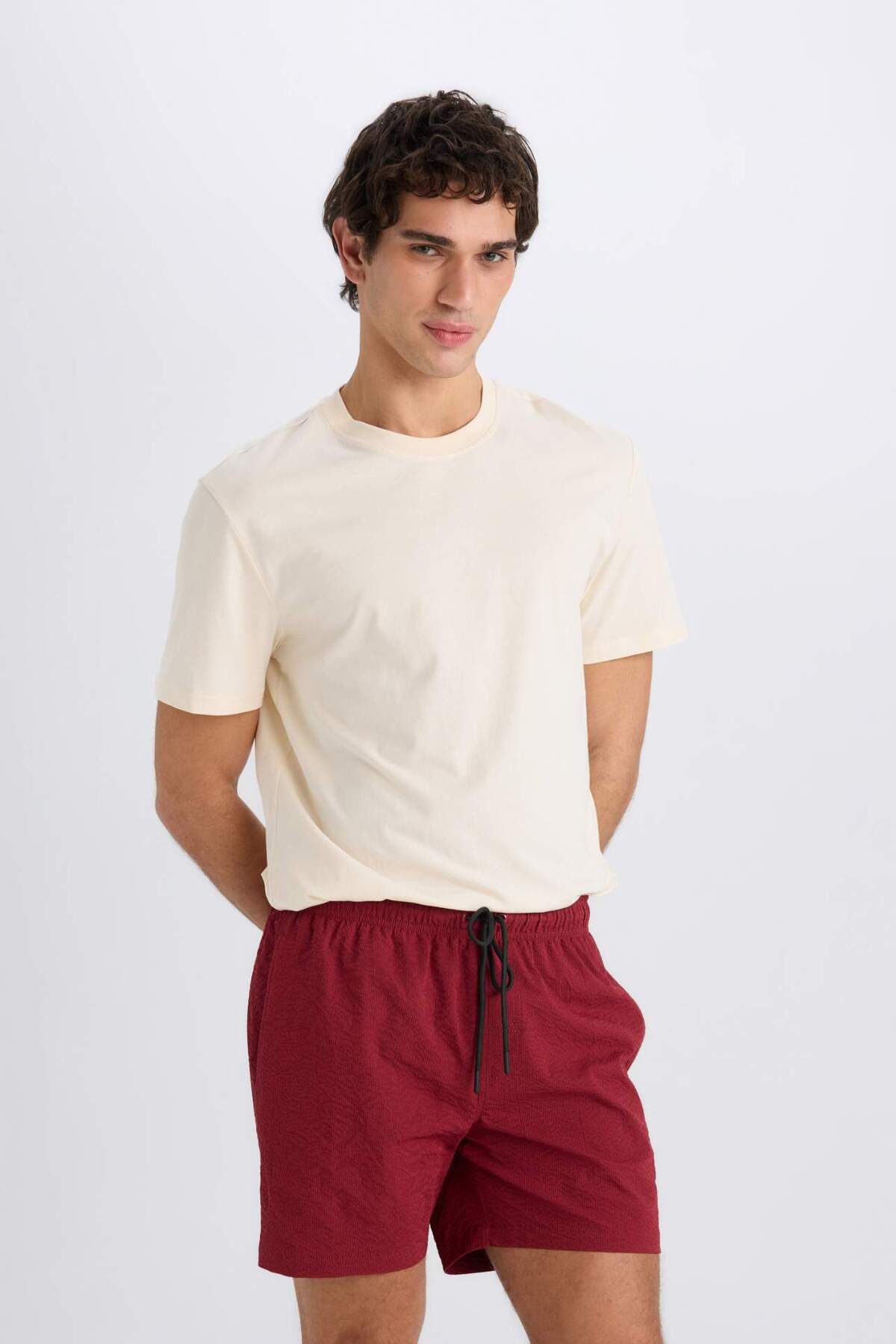 DeFacto-Mesh Lined Short Length Sea Shorts E0945Ax25Hs 3
