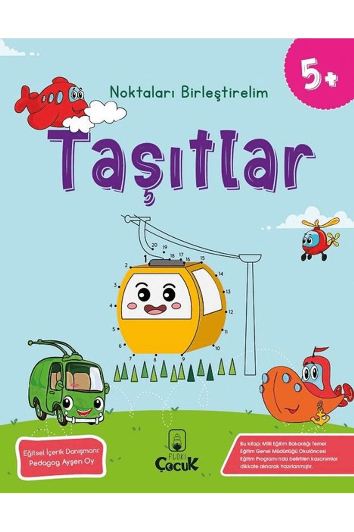 FLOKİ ÇOCUK Taşıtlar - Noktaları Birleştirelim (5 Yaş)