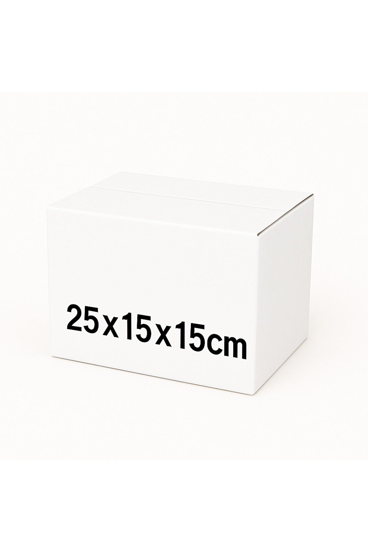 SOFT 25x15x15 Tek Oluk B dalga Beyaz Taşıma Kolisi 10'lu