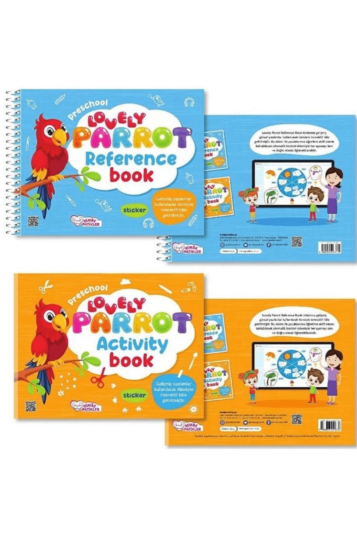 Pembe Patikler Lovely Parrot Reference - Activity Book (2 Kitap - Puzzle Hediyeli)