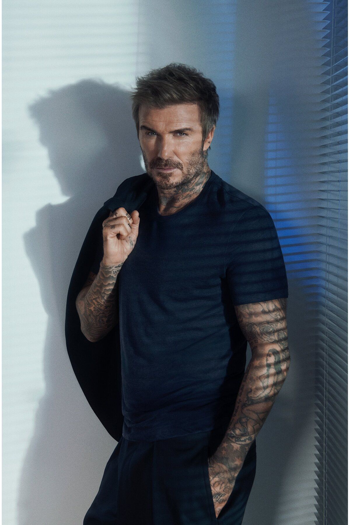 BOSS Erkek Regular Fit Yuvarlak Yaka %100 Keten Kısa Kollu Lacivert T-Shirt 50552243-408