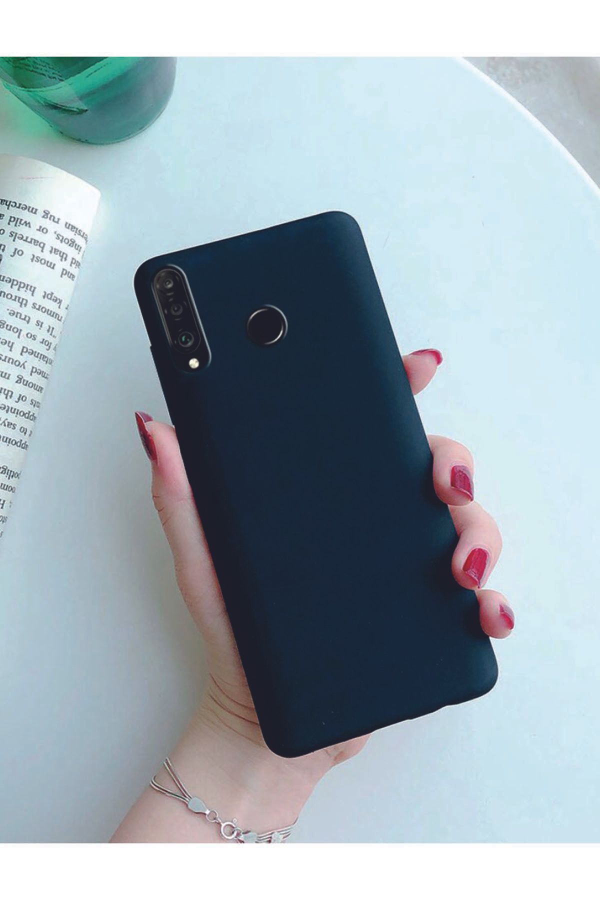Tılsım Tekno Huawei Y9 Prime Kılıf Kamera Korumalı Silikon Rubber Arka Kapak