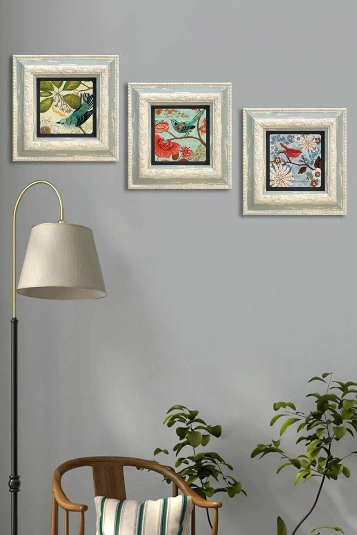 Elioure Modern taş duvar dekoru, 3lü set, şık ve doğal tasarım