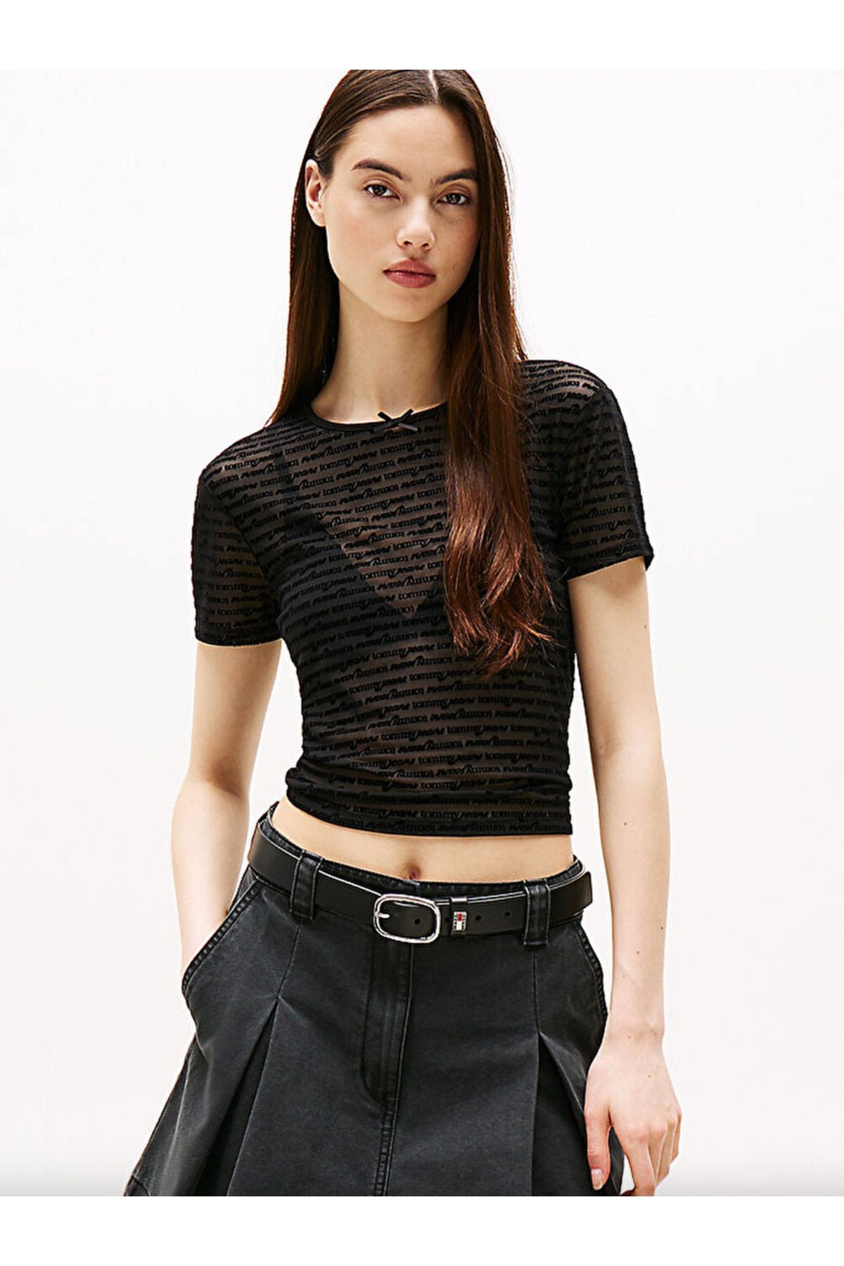 Tommy Hilfiger Mesh Repeat Logo Slim T-Shirt