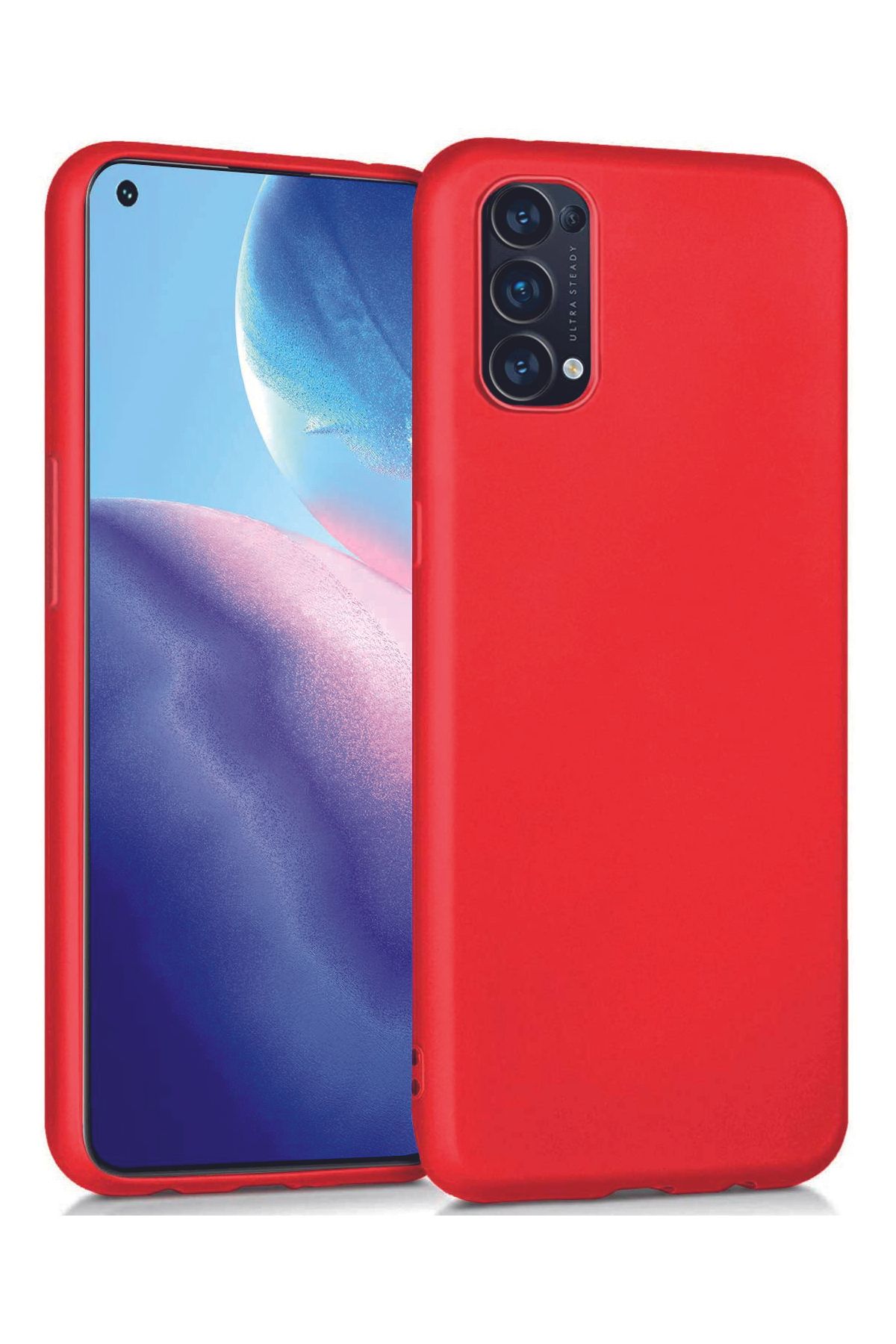 Tılsım Tekno Oppo Reno 5 Kılıf Kamera Korumalı Silikon Rubber Arka Kapak