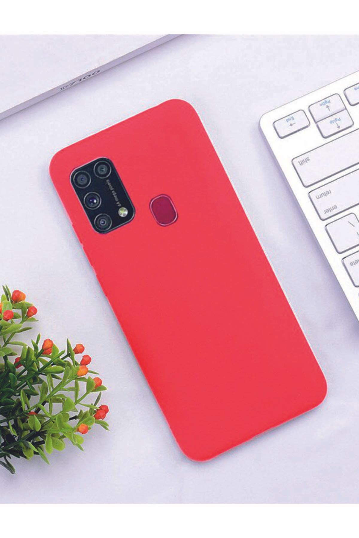 Tılsım Tekno Samsung Galaxy M31 Kılıf Kamera Korumalı Silikon Rubber Arka Kapak