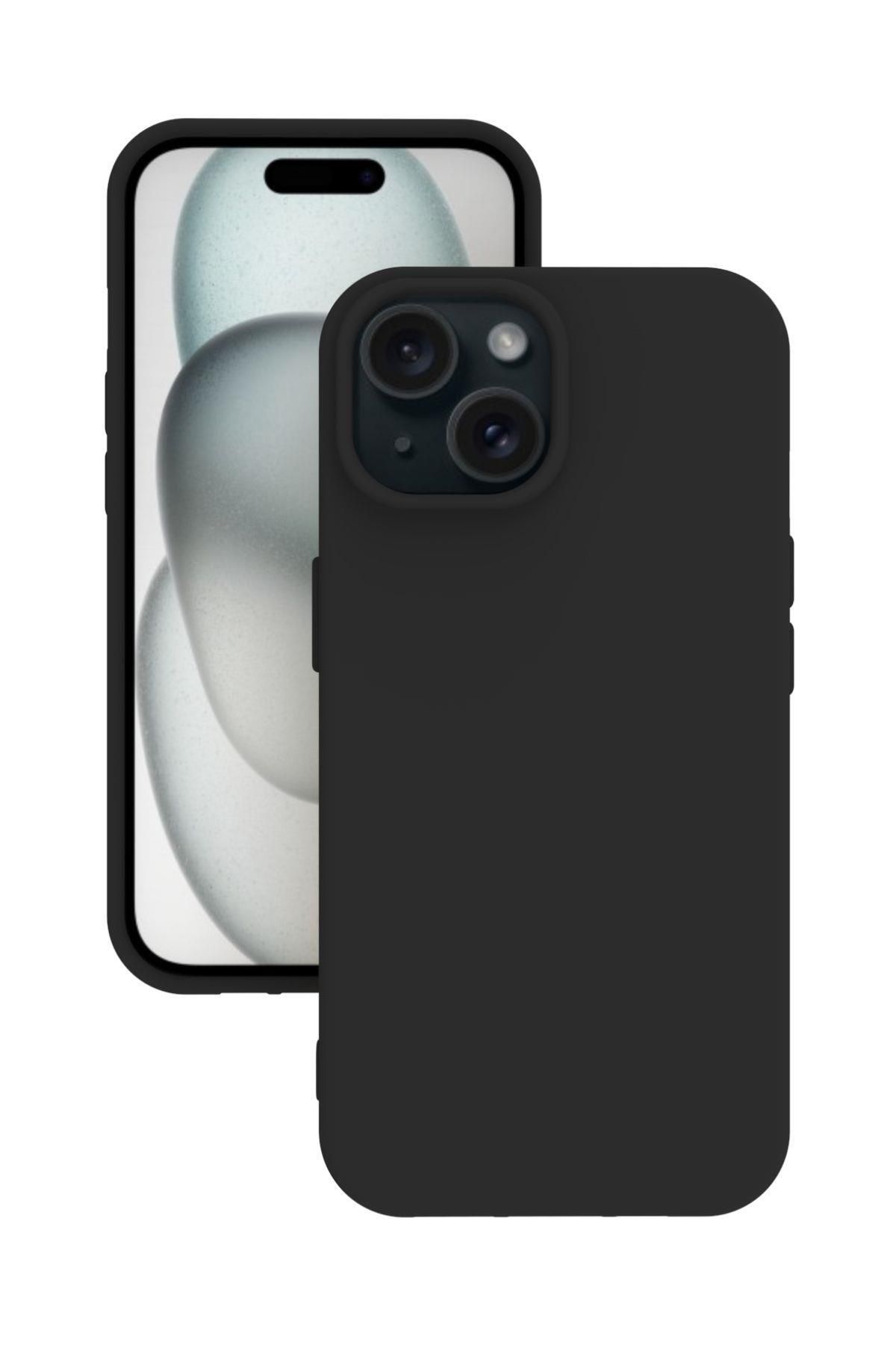 Tılsım Tekno iPhone 15 Plus Kılıf Kamera Korumalı Silikon Rubber Arka Kapak