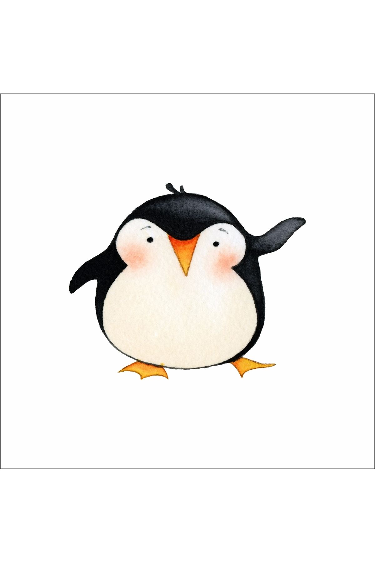 Reysa Tasarım Sevimli Penguen Sticker