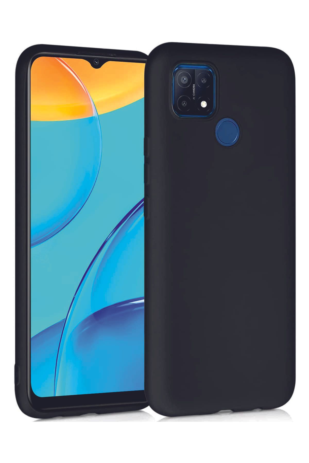 Tılsım Tekno Oppo A15s Kılıf Kamera Korumalı Silikon Rubber Arka Kapak