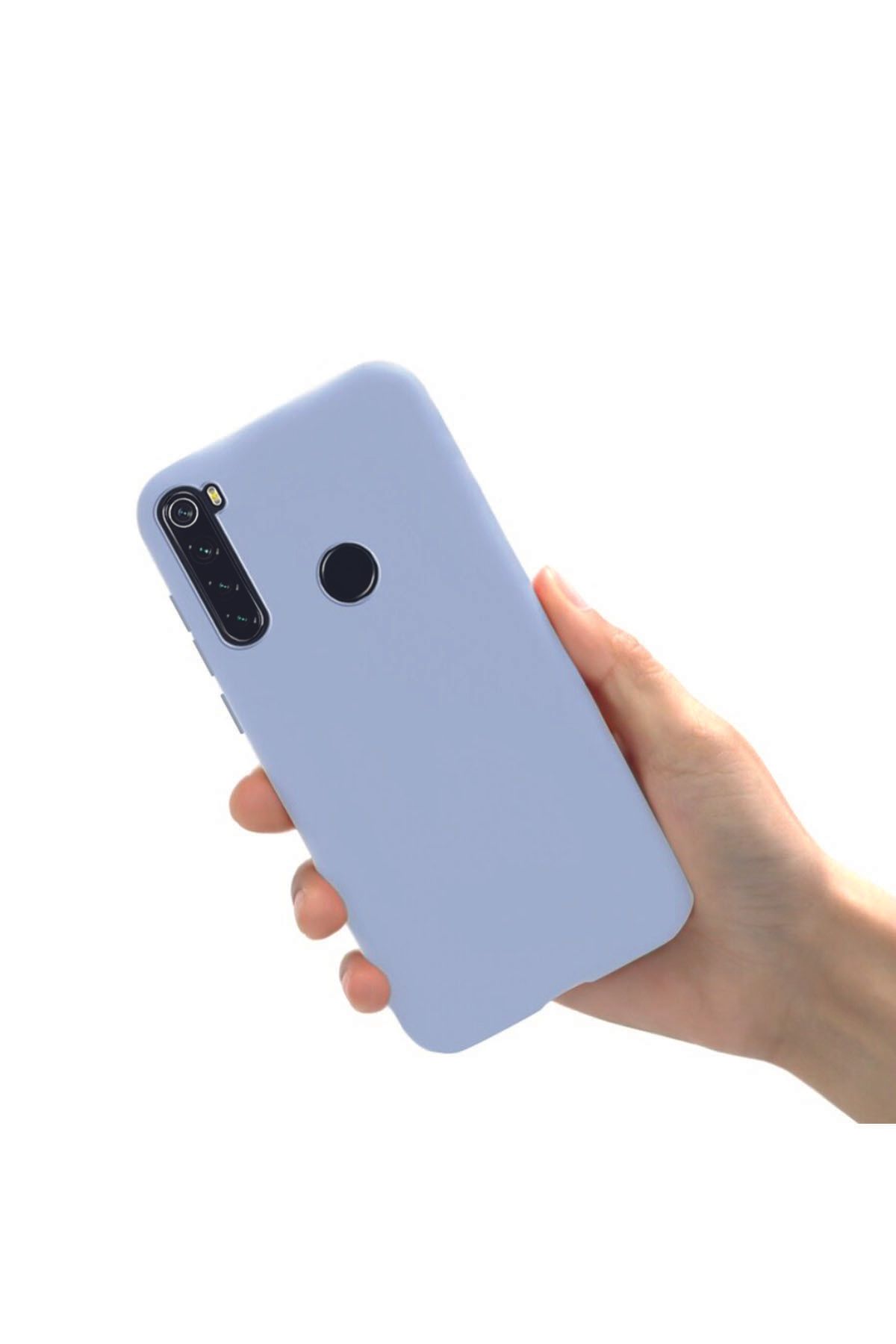 Tılsım Tekno Xiaomi Redmi Note 8 Kılıf Kamera Korumalı Silikon Rubber Arka Kapak