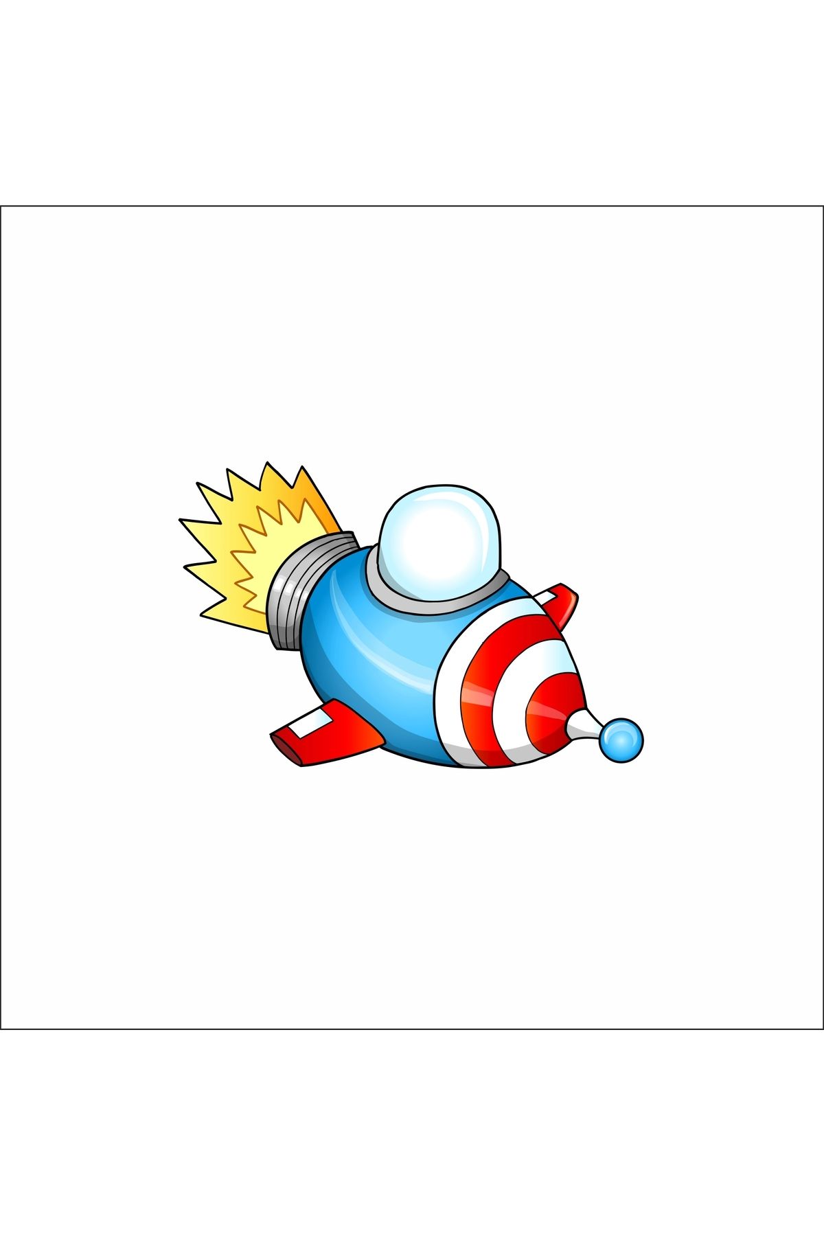 Reysa Tasarım Roket Sticker