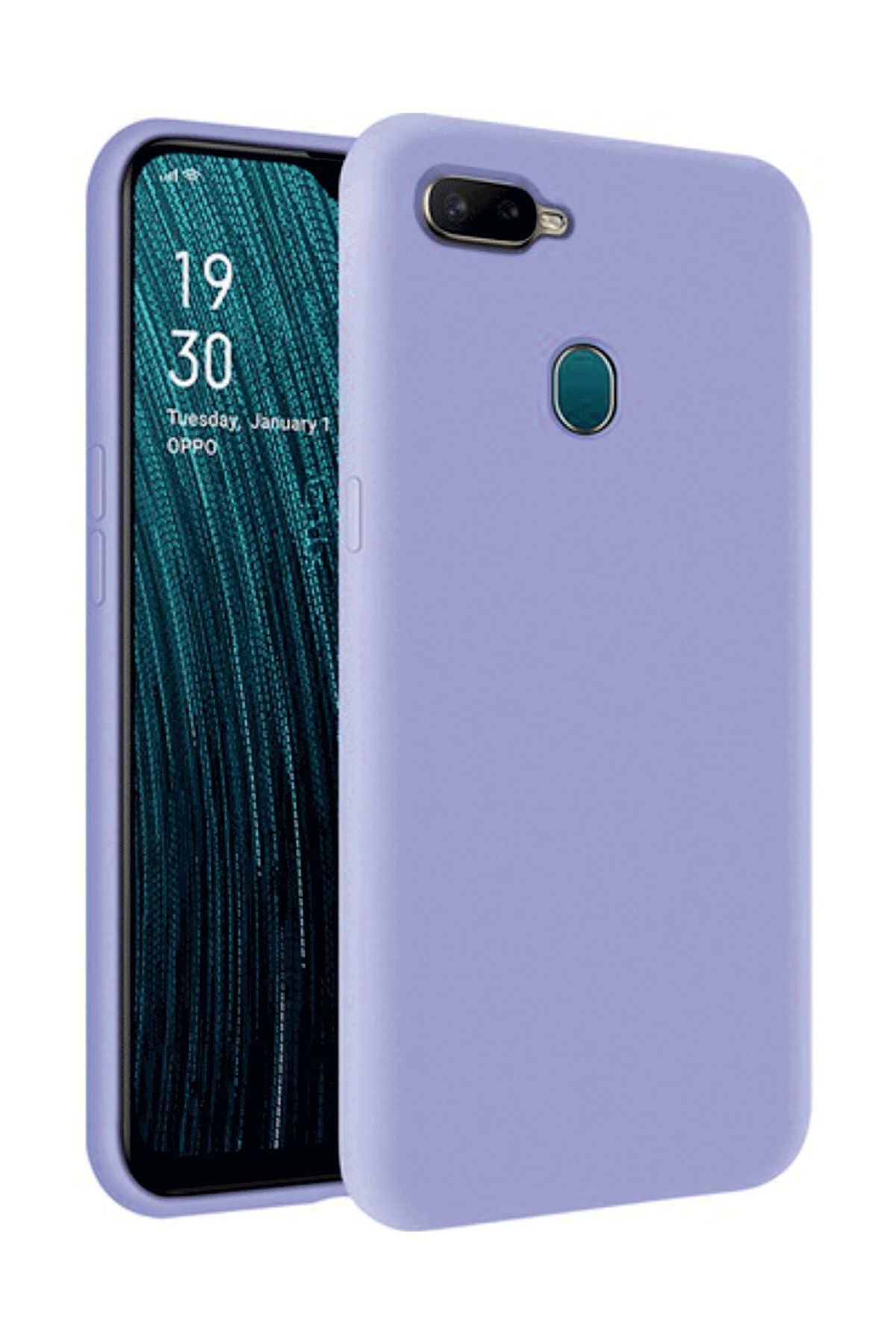 Tılsım Tekno Oppo A5s Kılıf Kamera Korumalı Silikon Rubber Arka Kapak