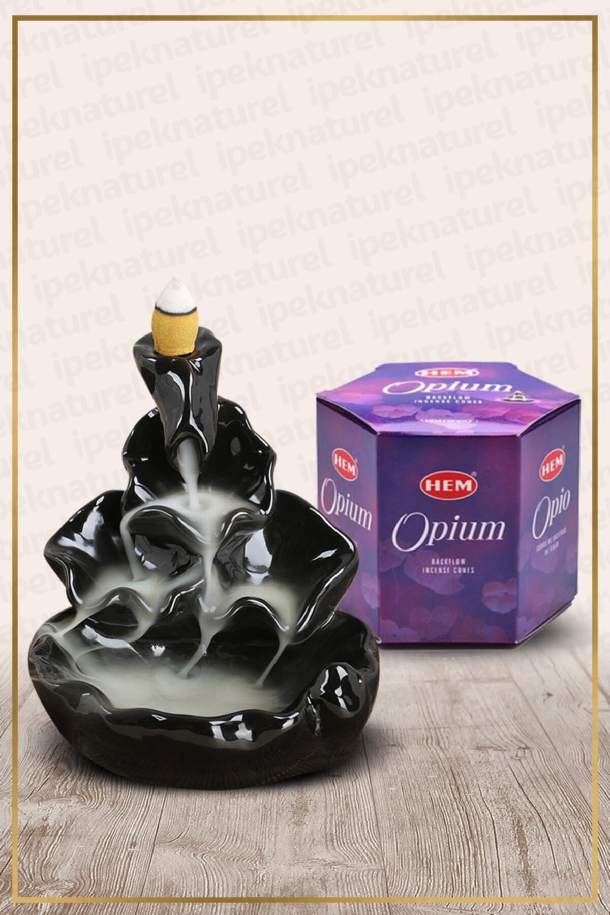 Elioure Geri akış şelale tütsülük ve opium konik tütsü seti, 40 adet, şık ve rahatlatıcı.