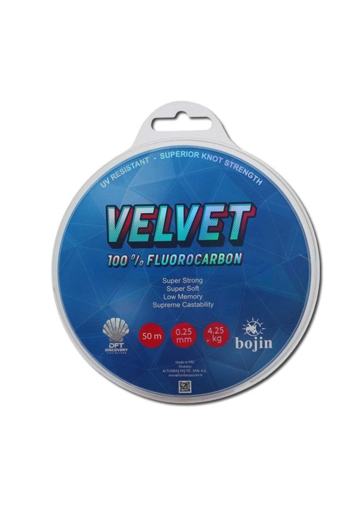 DFT Discovery Bojin Velvet Fluorocarbon 0.25MM Misina 50MT