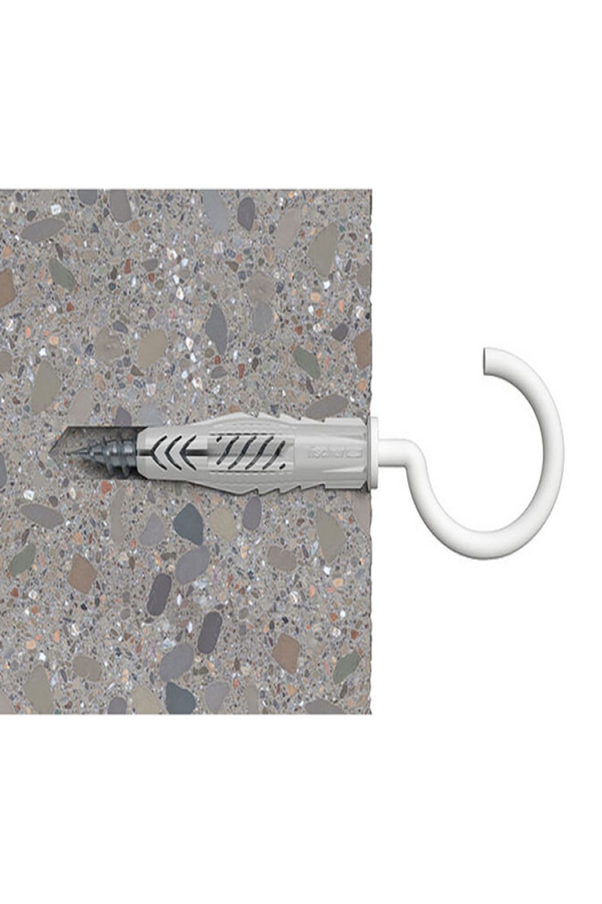 Fischer-قابس عالمي UX 8 × 50 RH مع حافة وخطاف دائري 2