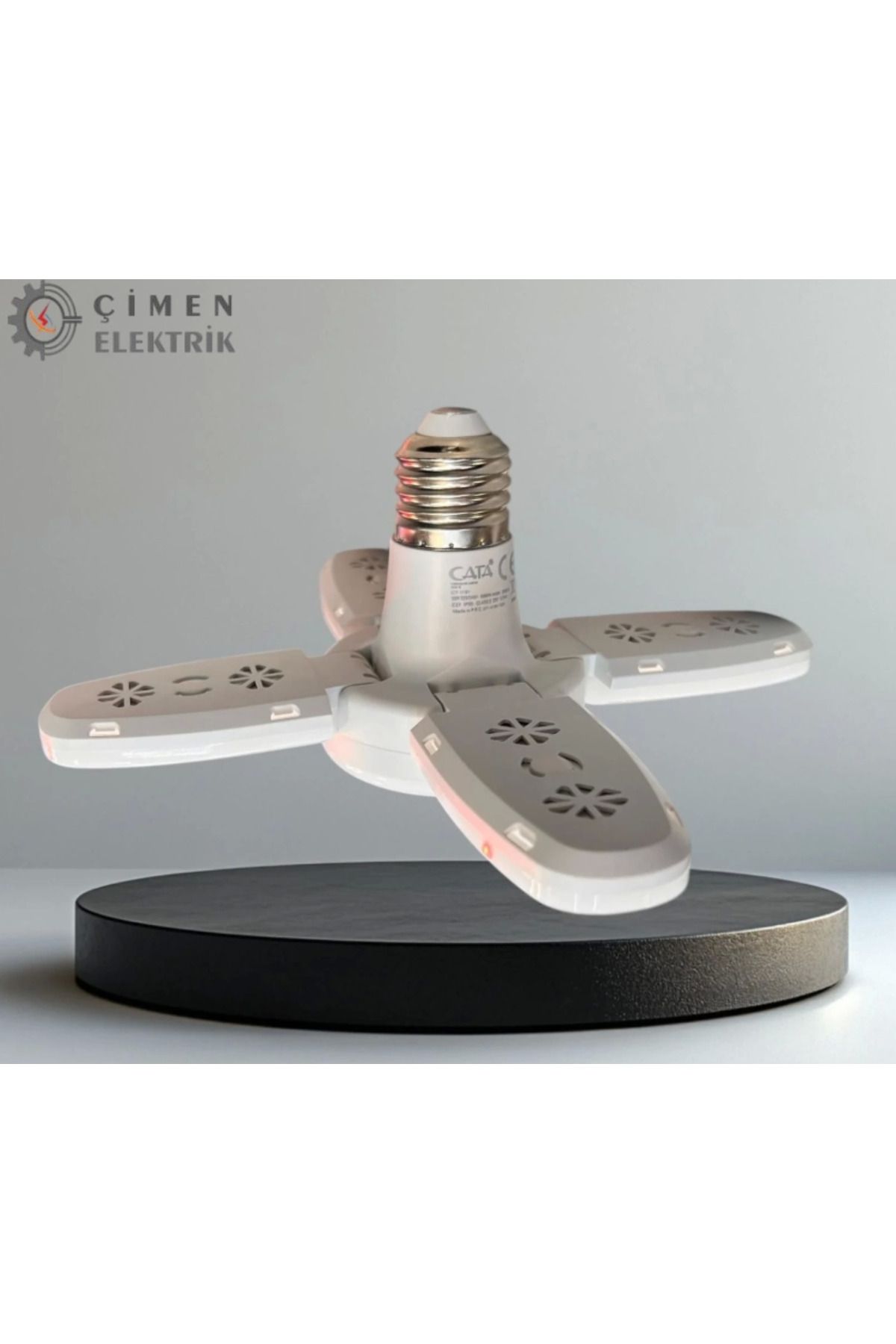Vemora CATA CT 1151 Pervane 30W Led Ampul 6500K Beyaz Işık E27 Duy