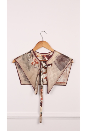 ElevaGlam Yeni Stil Omuz Şalı Sonbahar Tema Desenli